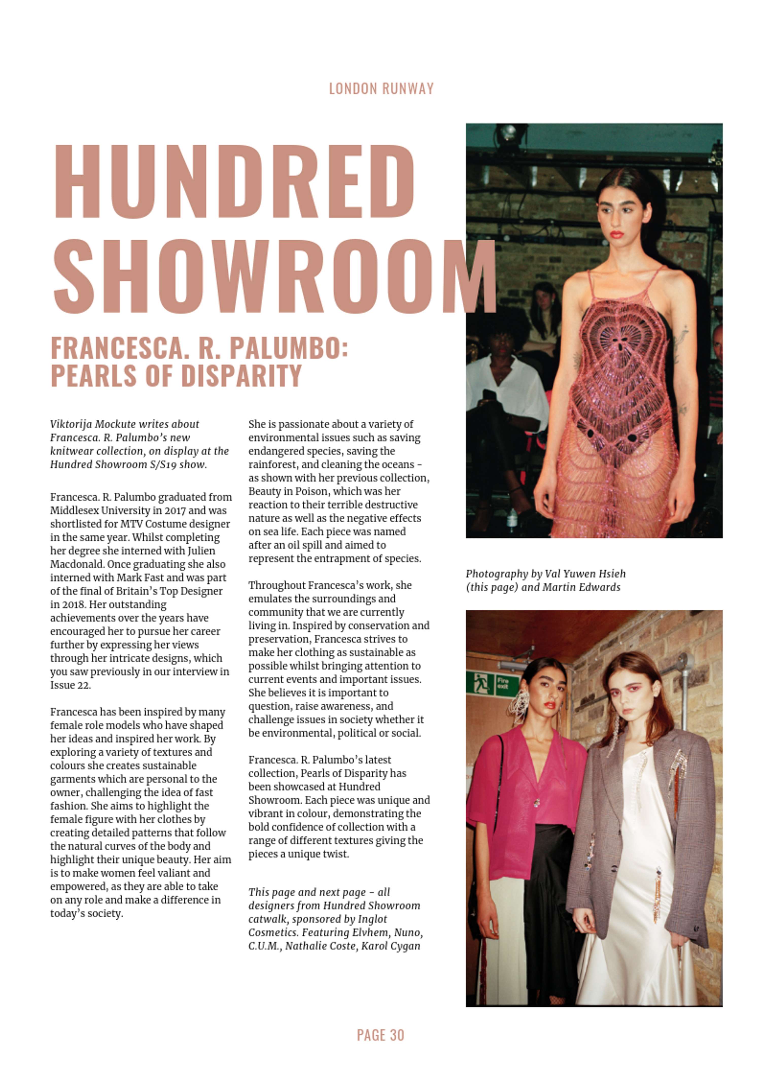 London Runway - Contributing Writer by Viktorija Mockute