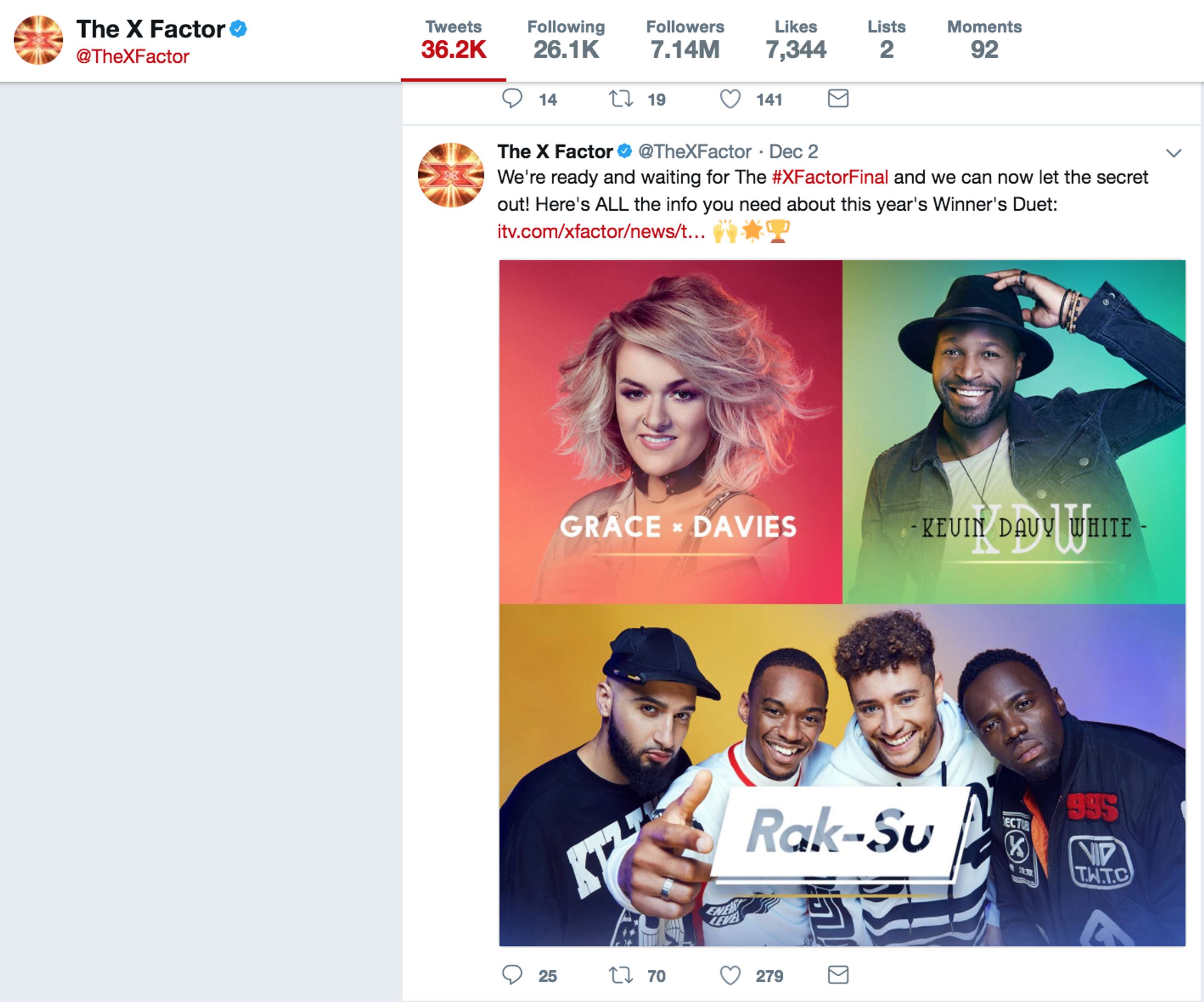X Factor 2017 contestant branding by Anoosha Tadghighi