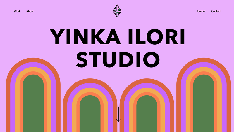 Yinka Ilori Studio website by Tess Redburn