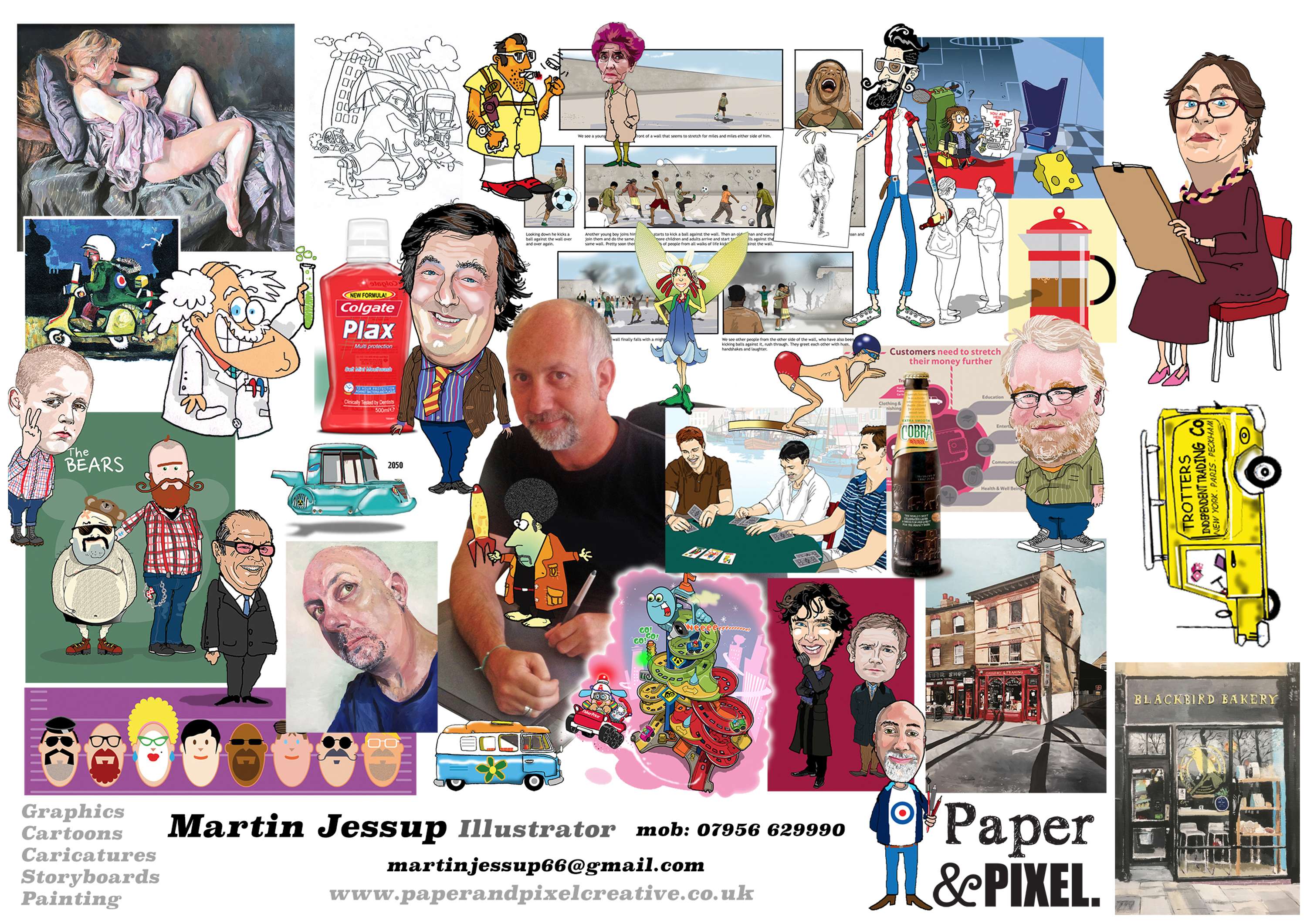 Diverse work by Martin Jessup