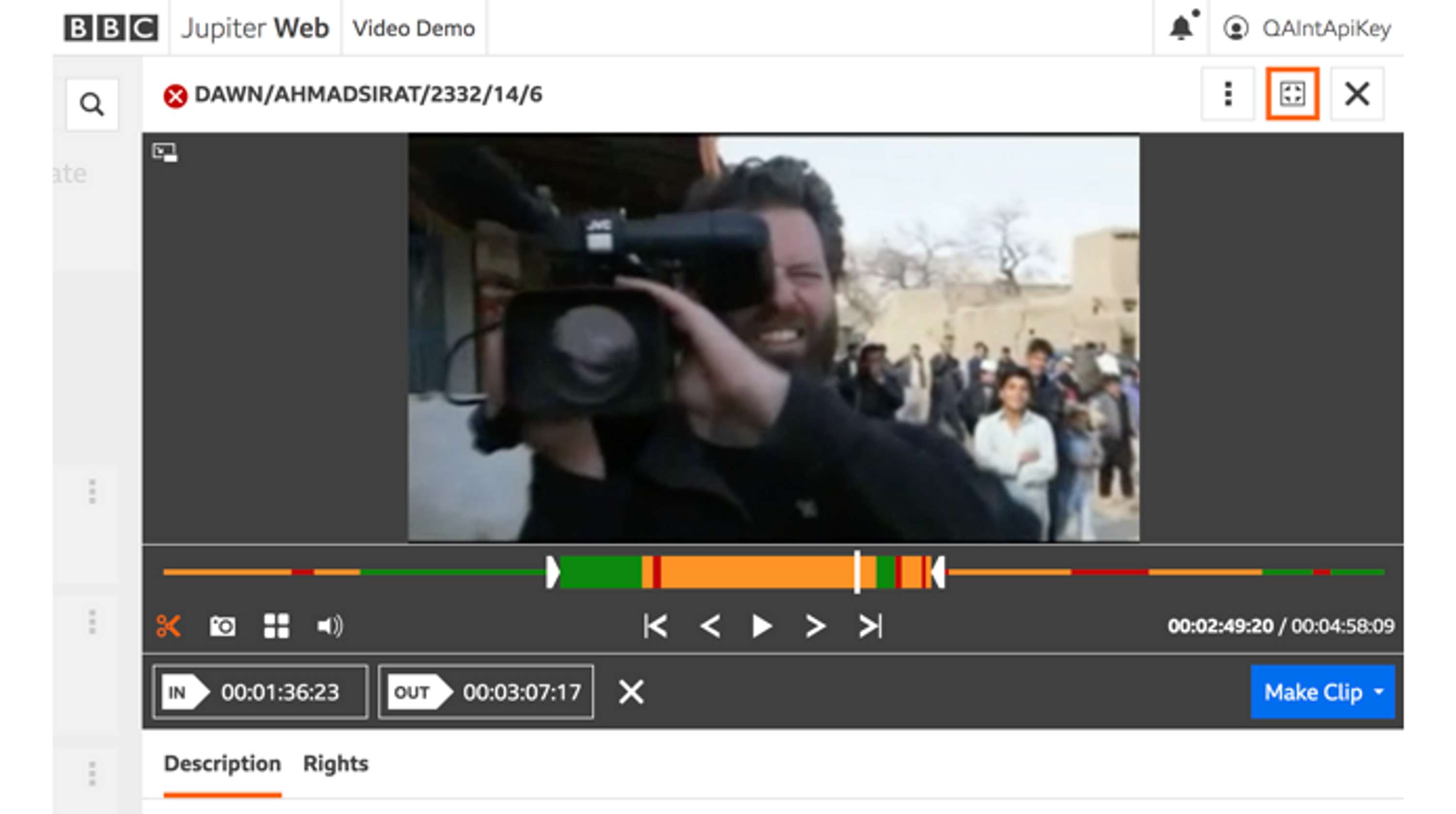 Designing sub-clips for BBC JupiterWeb: an internal tool that helps journalists sort video footage by Shalyn Wilkins