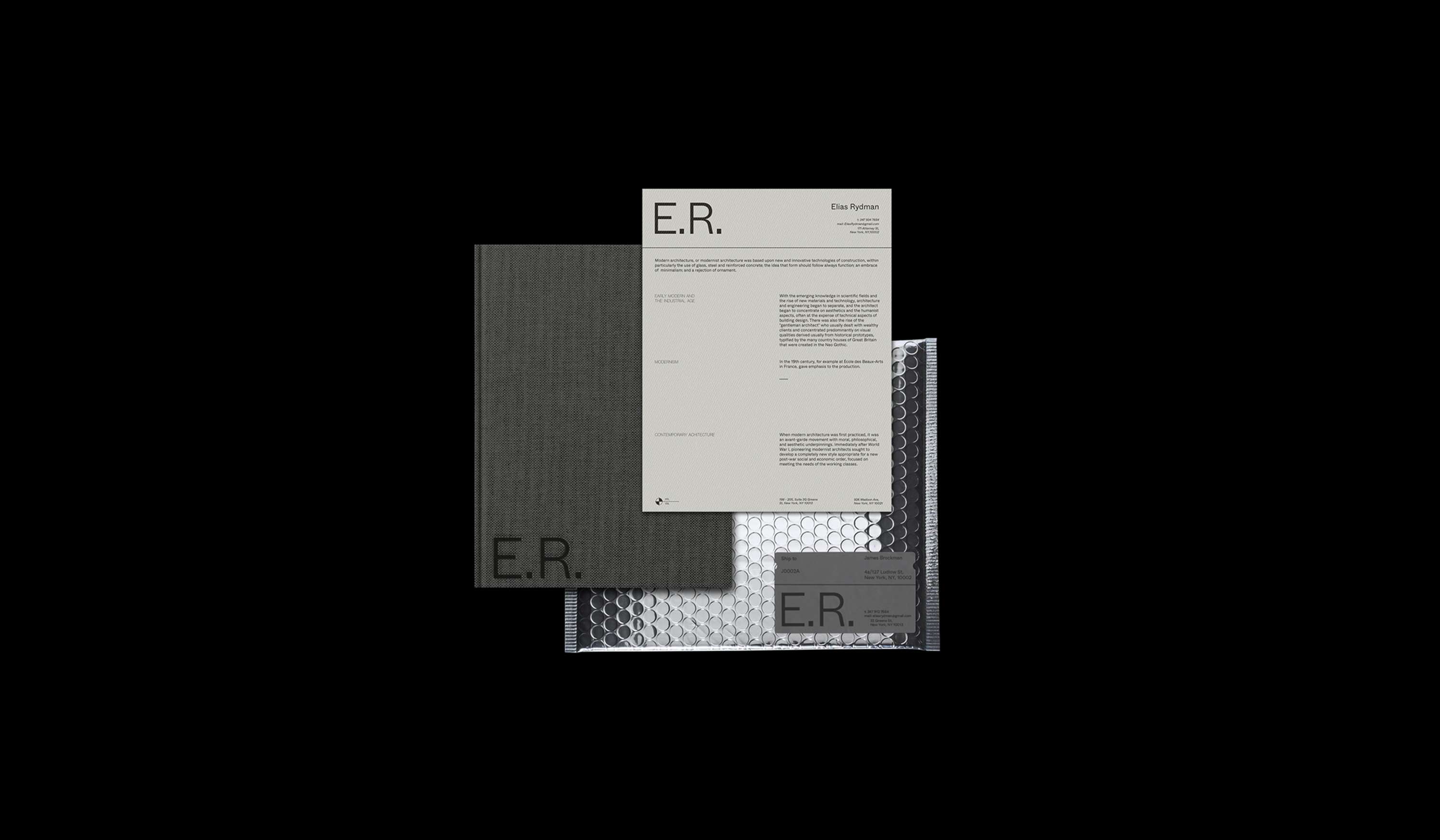 Elias Rydman - Visual Identity by Monish Khara