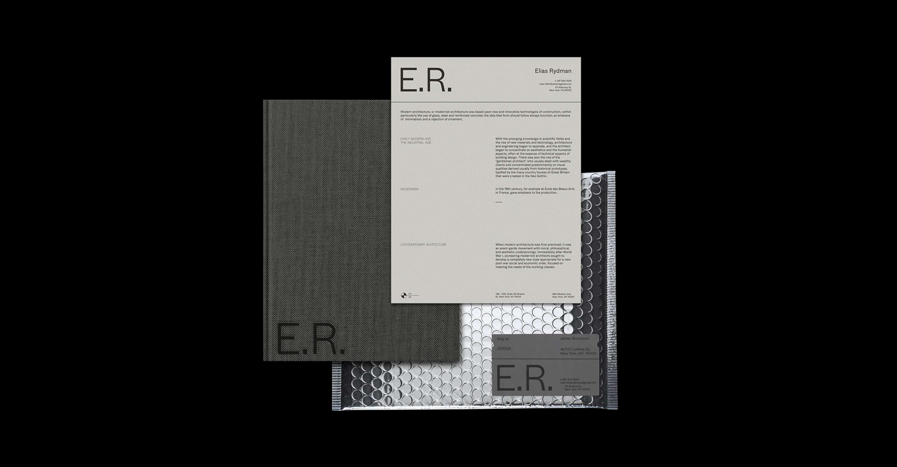 Elias Rydman - Visual Identity by Monish Khara