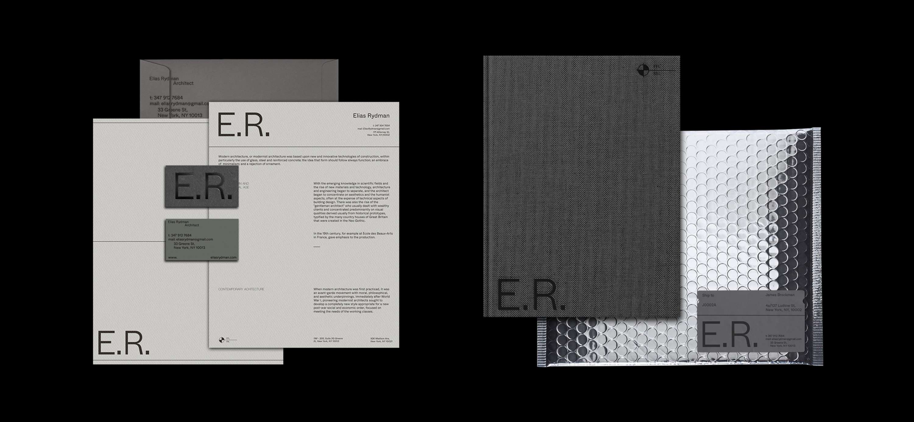 Elias Rydman - Visual Identity by Monish Khara