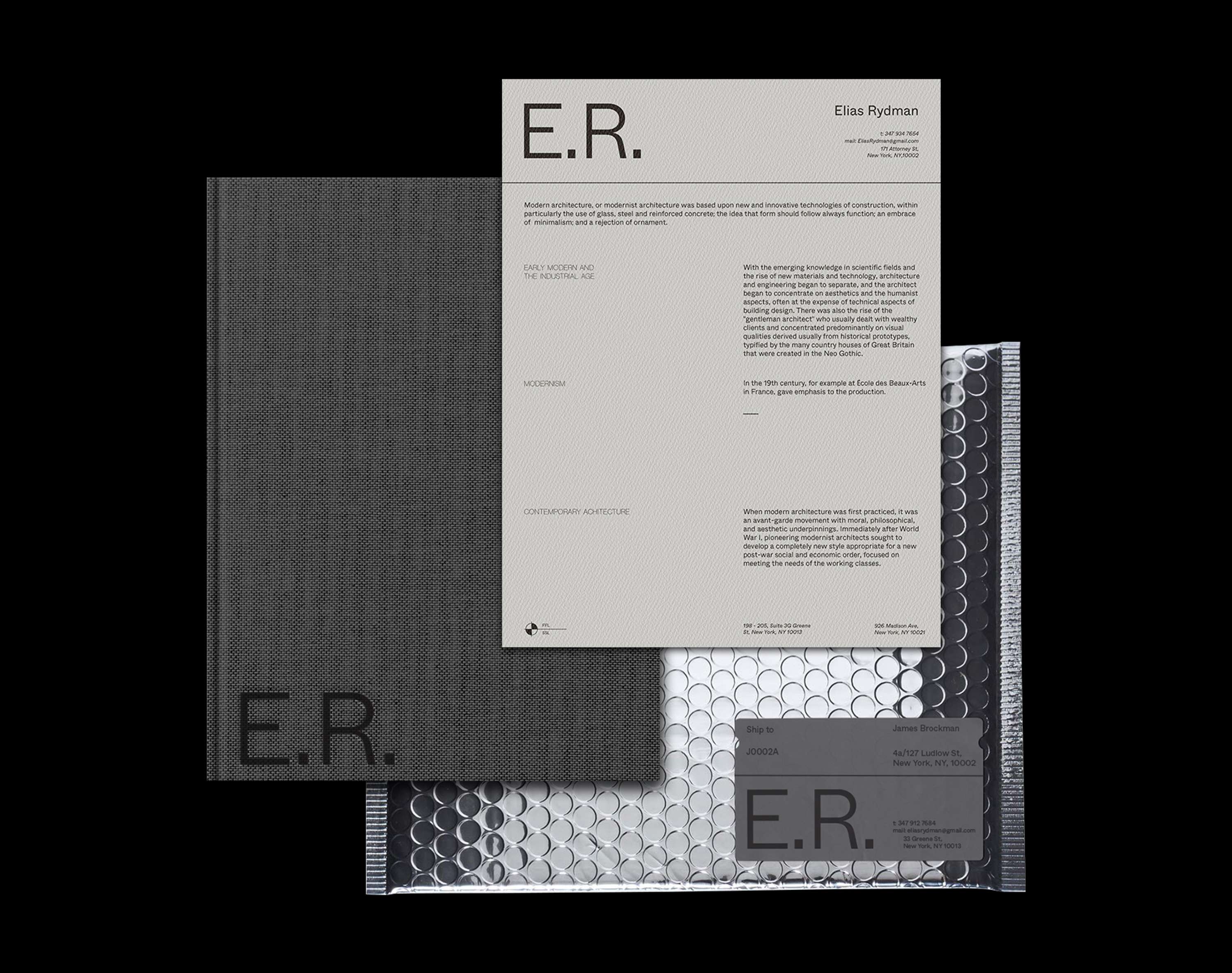 Elias Rydman - Visual Identity by Monish Khara