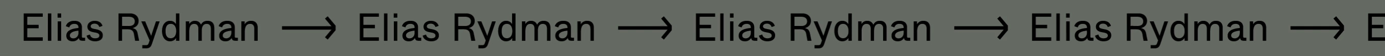 Elias Rydman - Visual Identity by Monish Khara