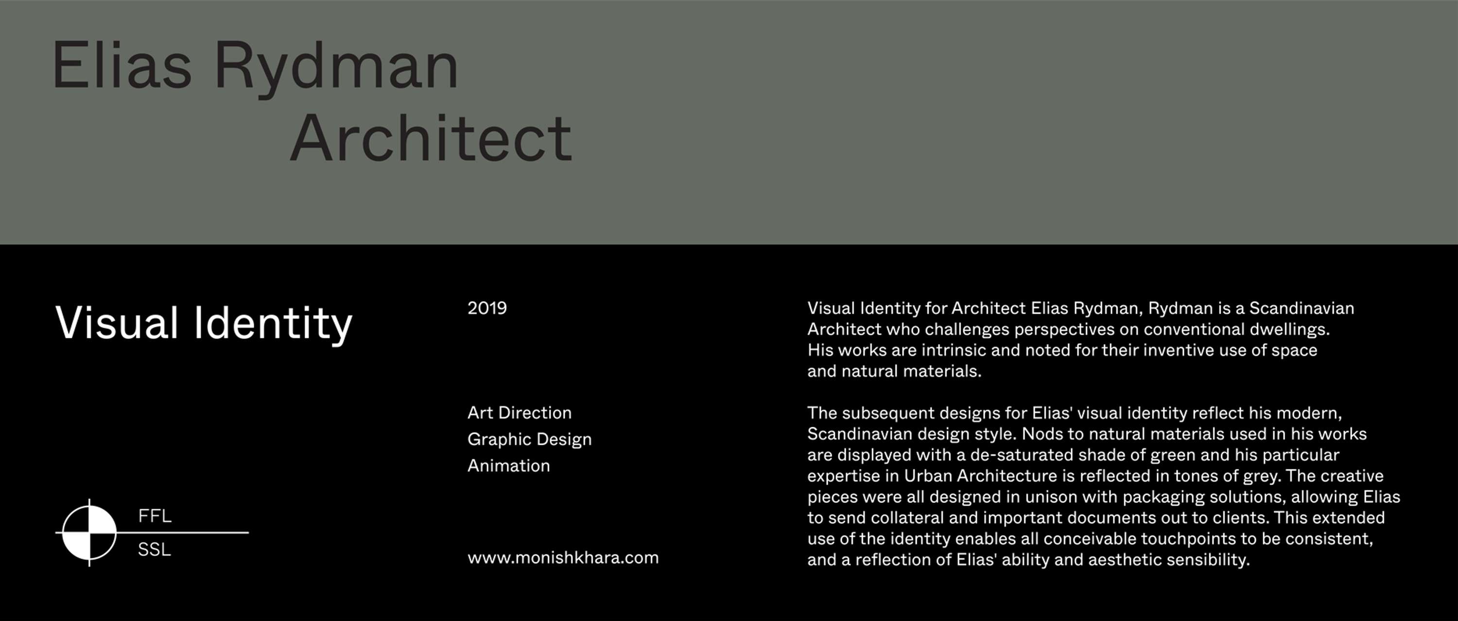 Elias Rydman - Visual Identity by Monish Khara