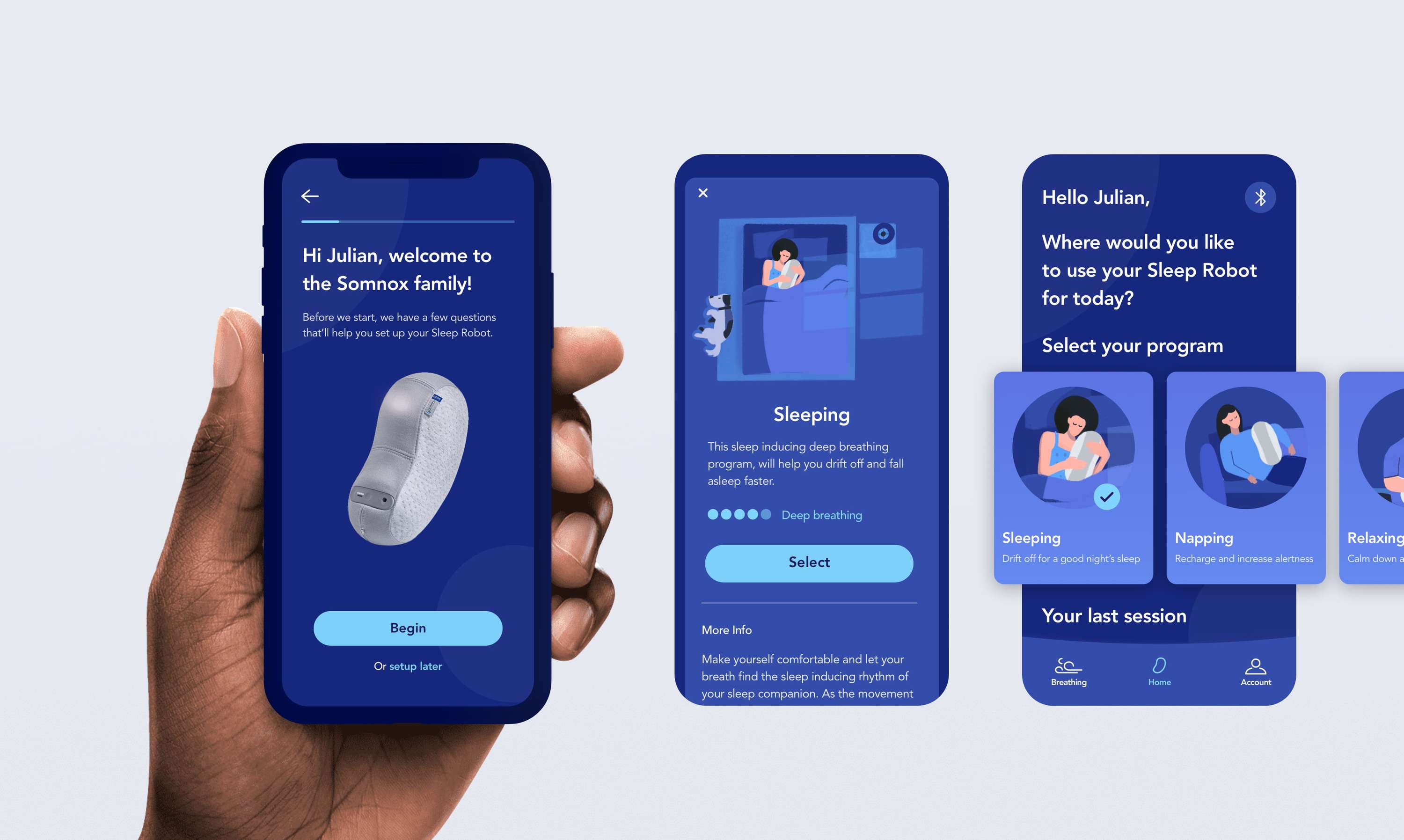 Somnox Sleep Robot app by Lianne Siemensma