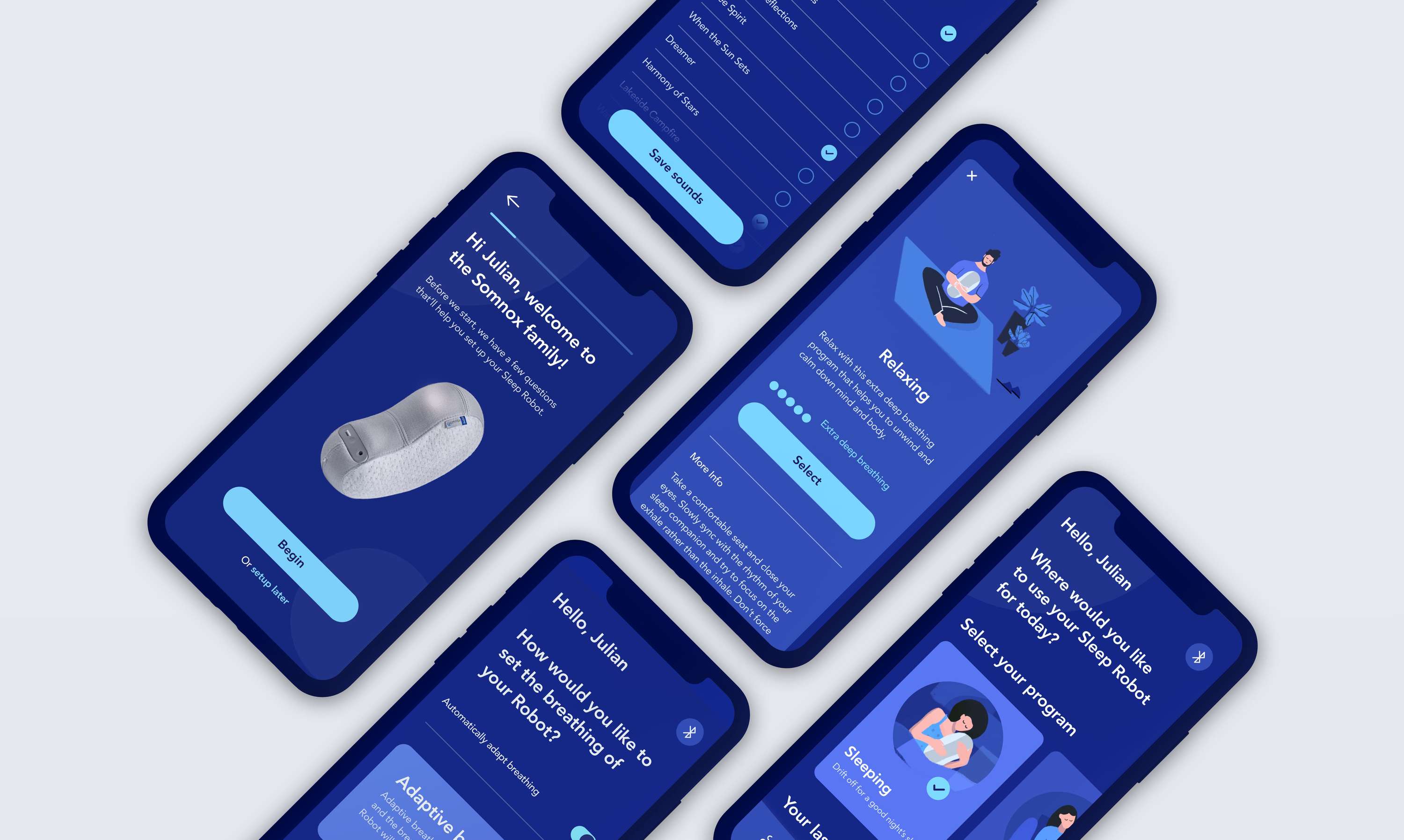 Somnox Sleep Robot app by Lianne Siemensma