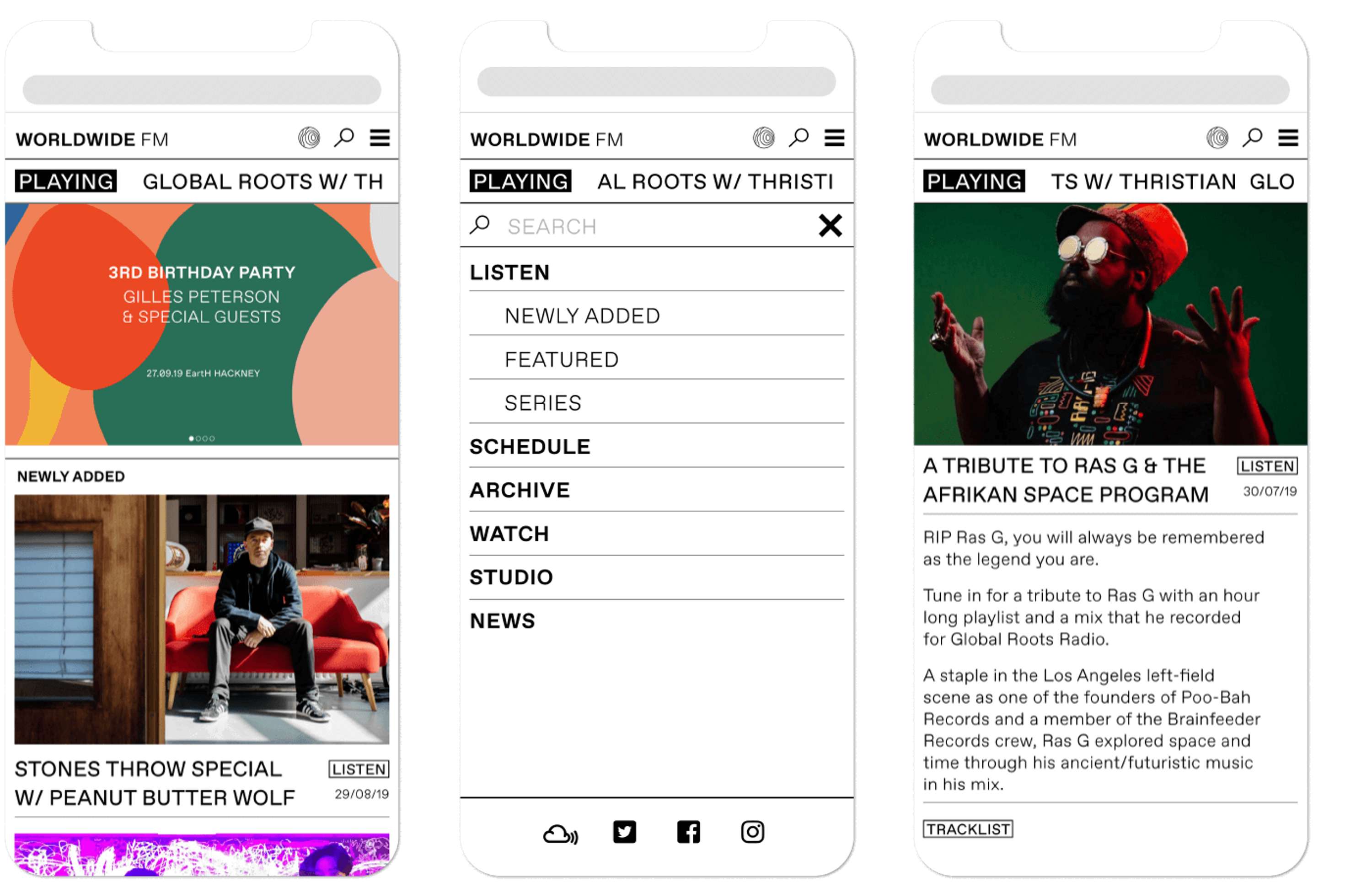 WWFM Website by Brian O’Tuama