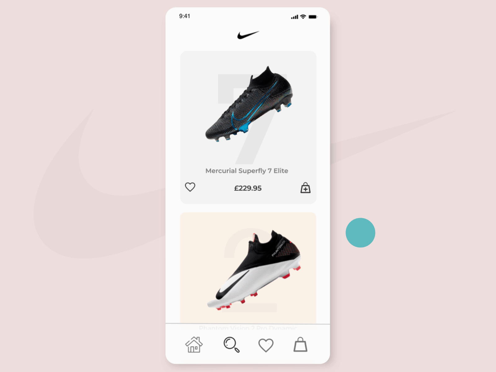 Nike eshop app UI concept animation by Enea Papa