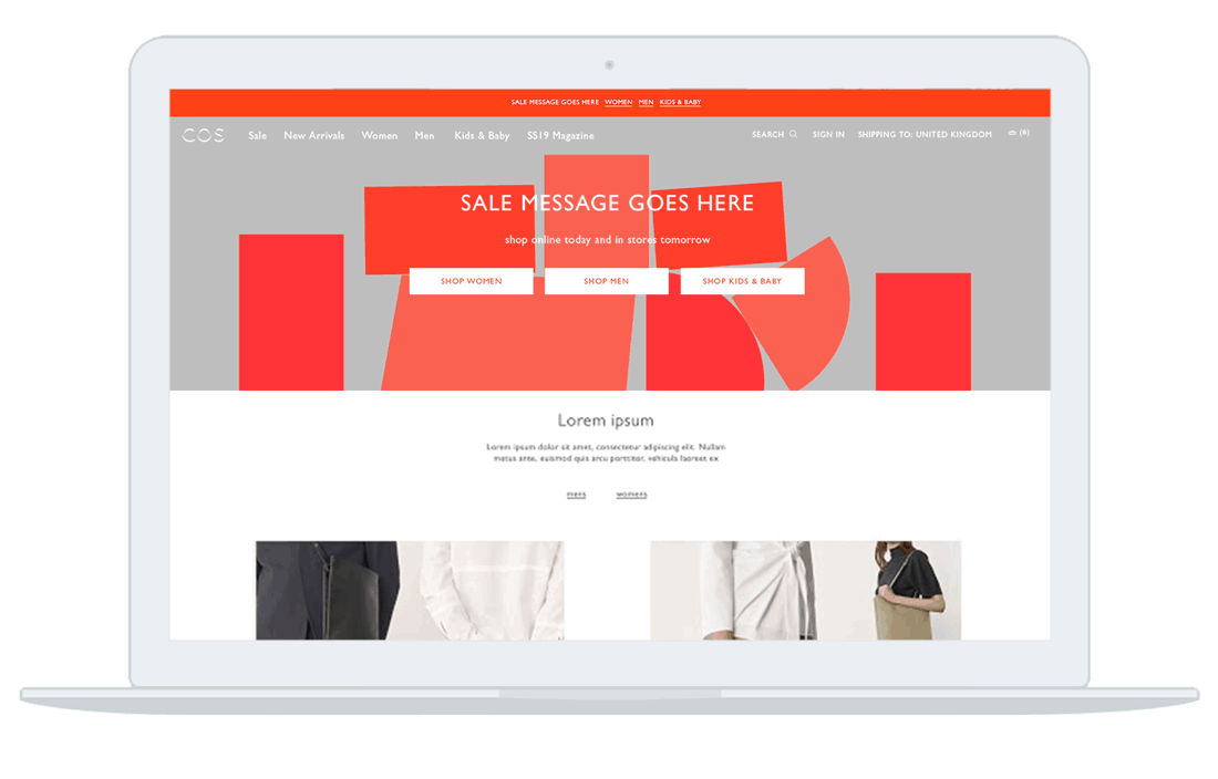 COS Sale Animations by LUKE GREAVES