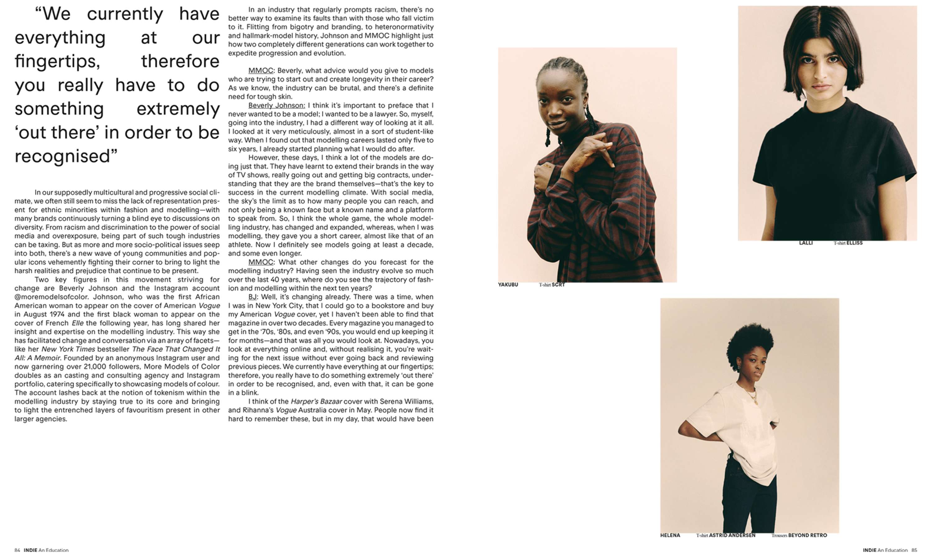 More Models Of Color - INDIE An Education ISSUE 63 by Mariangela Orlando