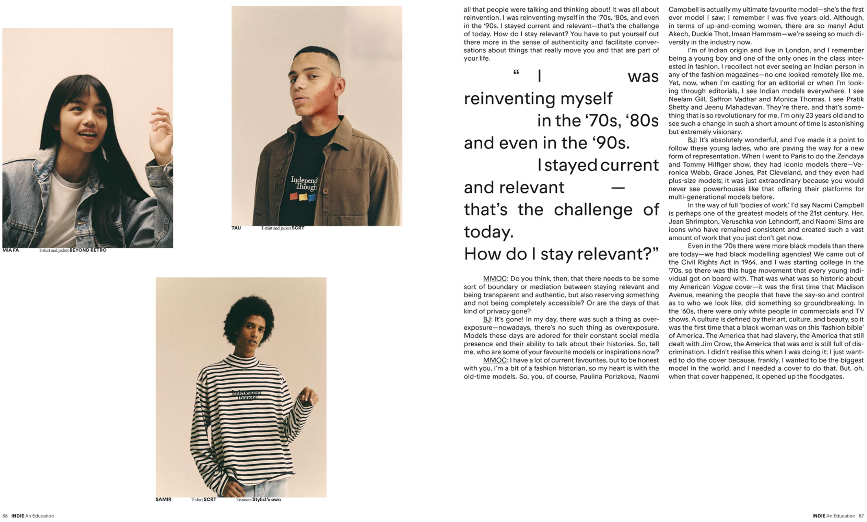 More Models Of Color - INDIE An Education ISSUE 63 by Mariangela Orlando