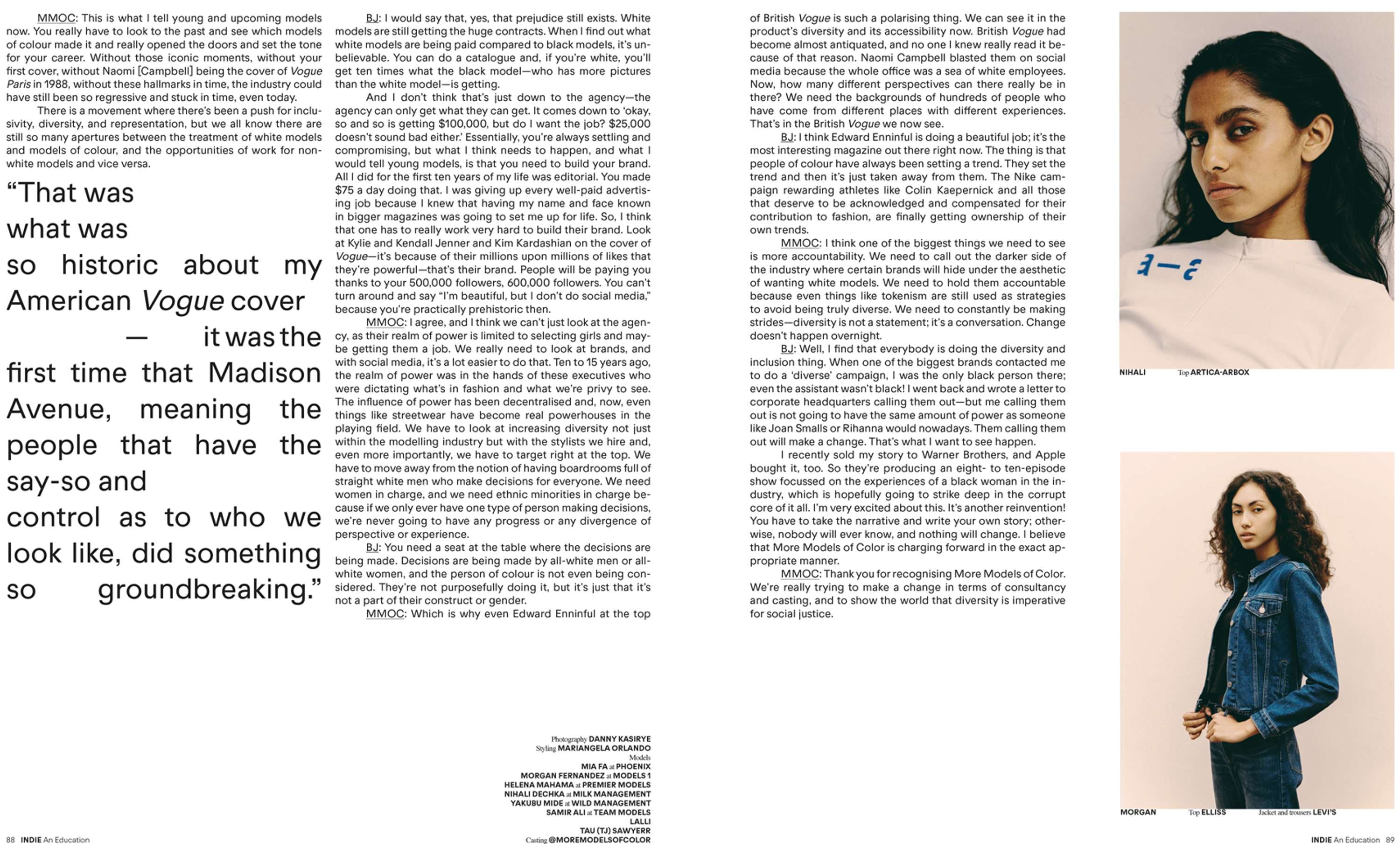 More Models Of Color - INDIE An Education ISSUE 63 by Mariangela Orlando