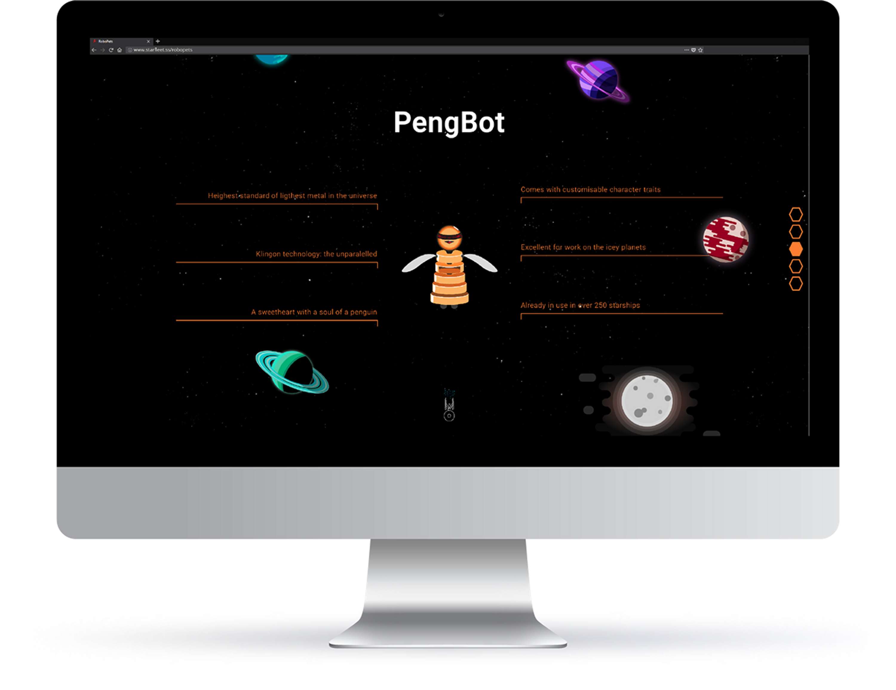 RoboPets Web Design by Eva Nage Lacuskova