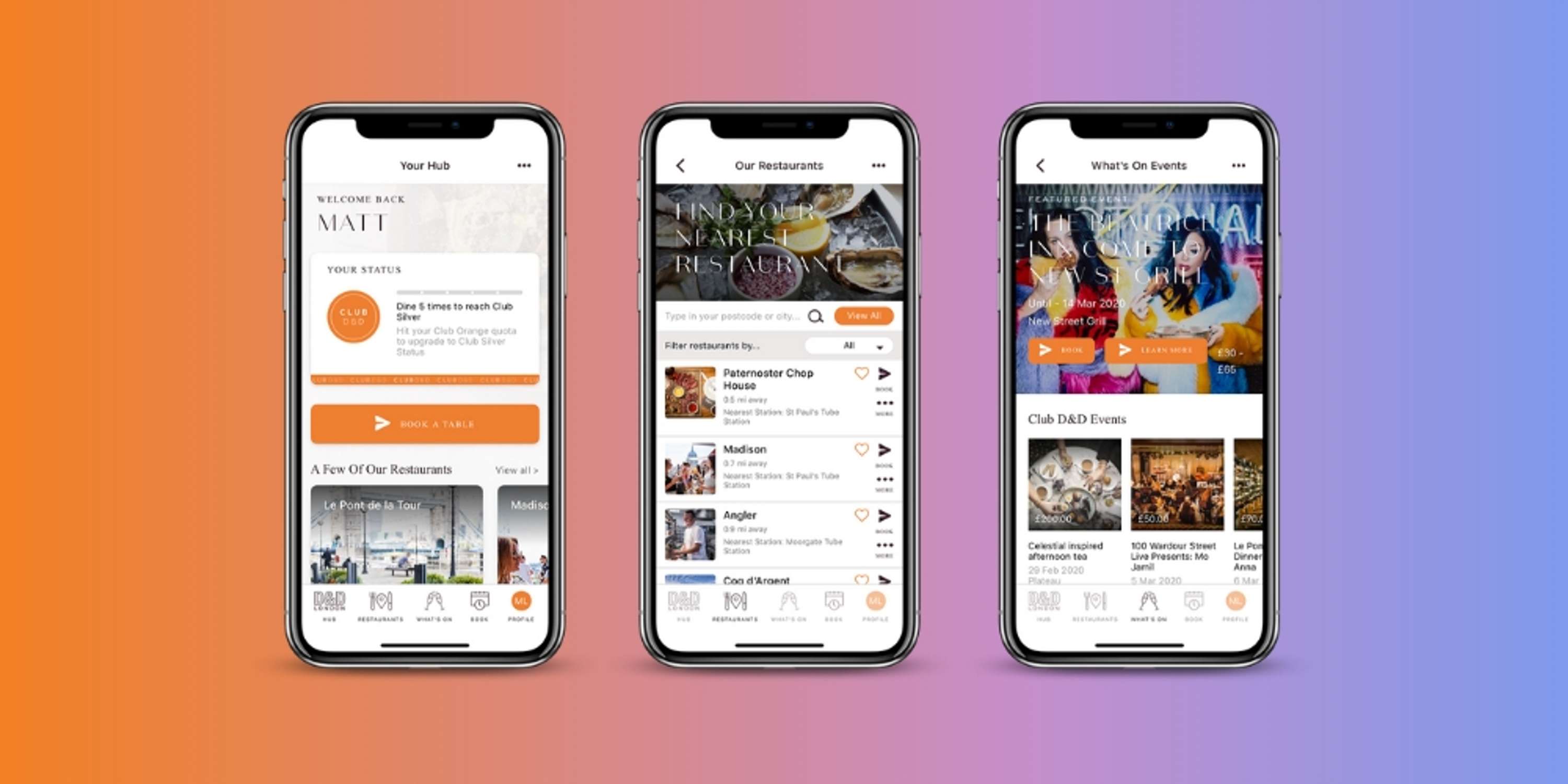 D&D London App by Ruth Carpenter