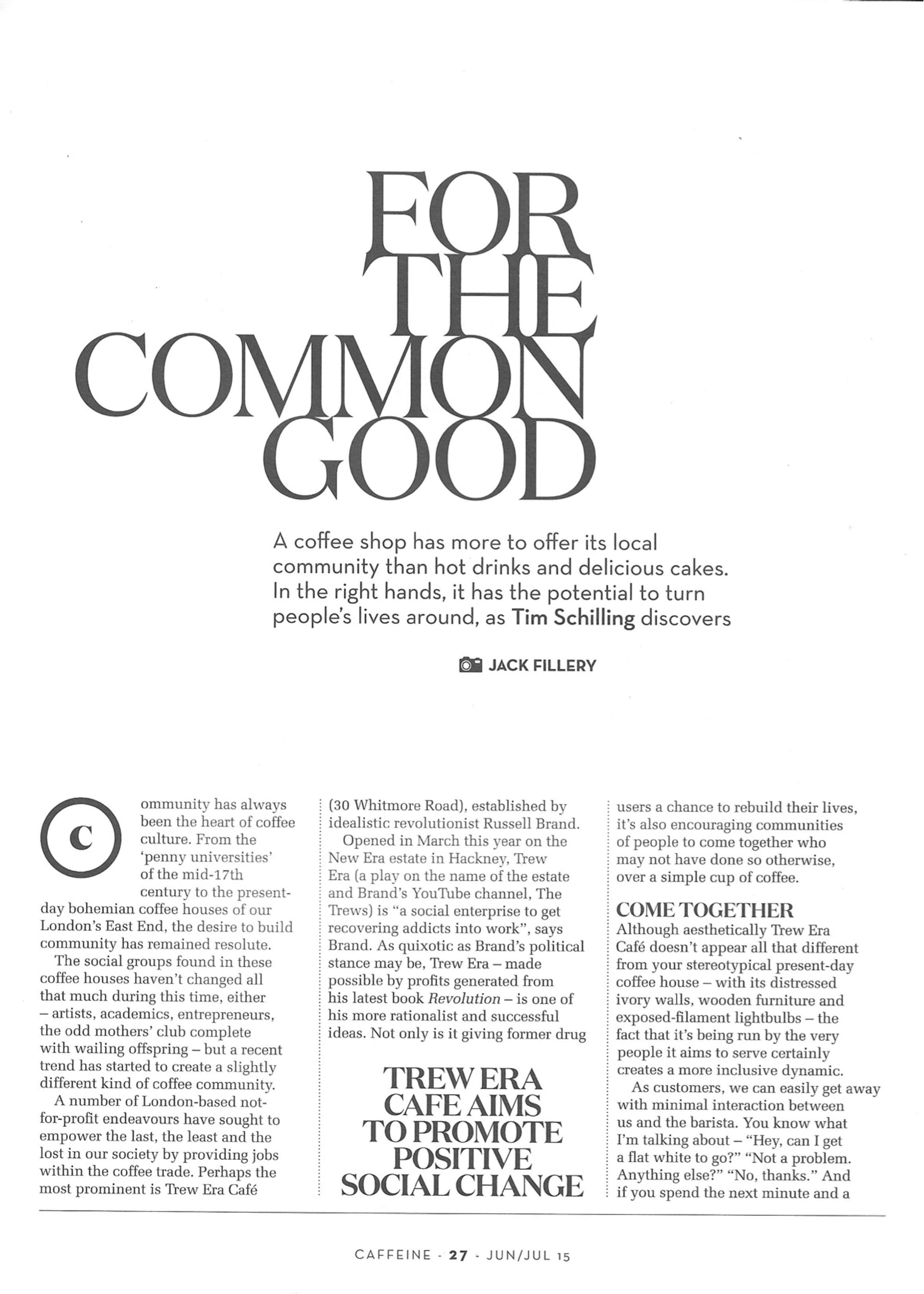 For The Common Good by Tim Schilling