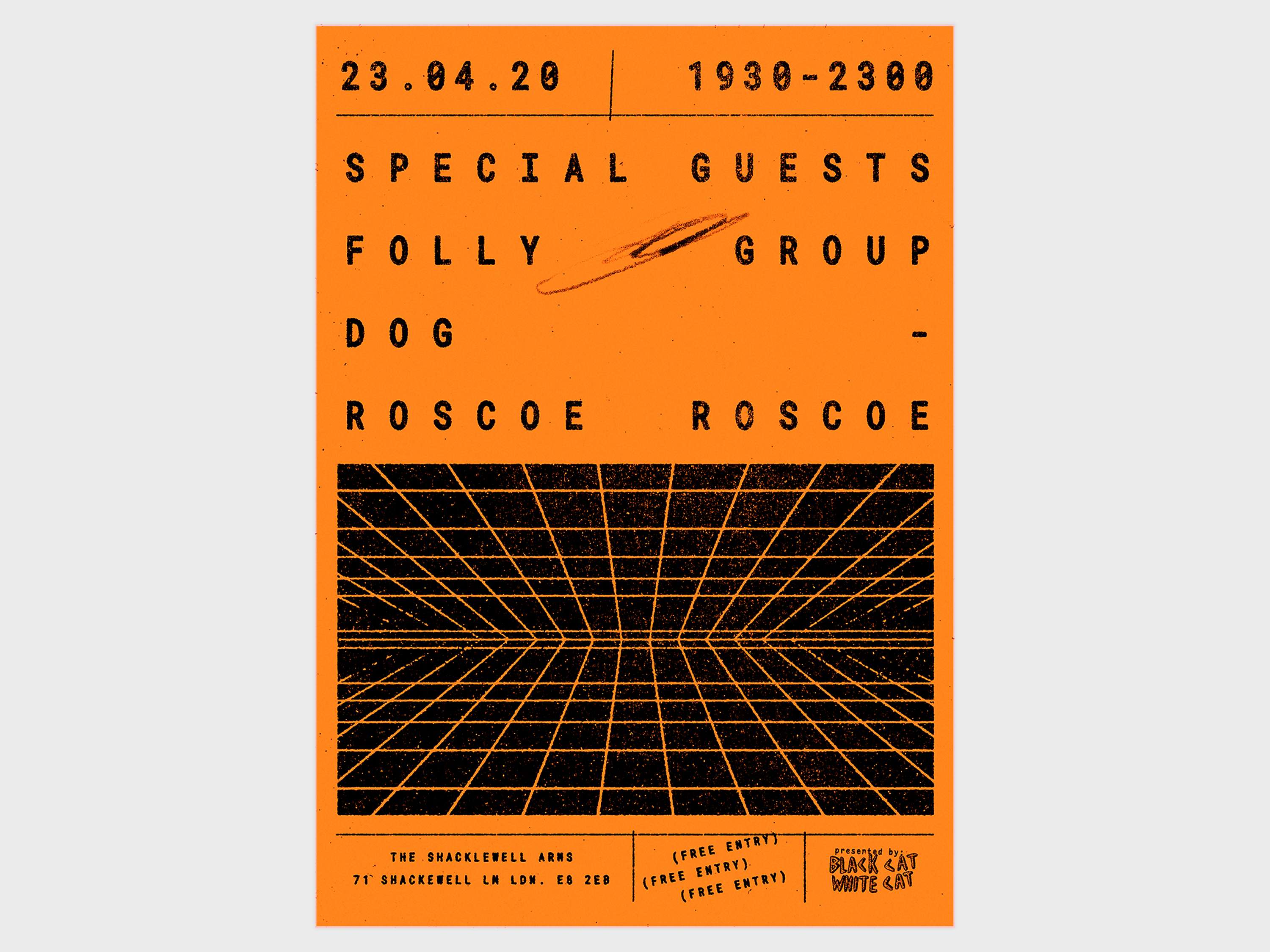 BCWC Weekly Gig Posters by Will Harvey