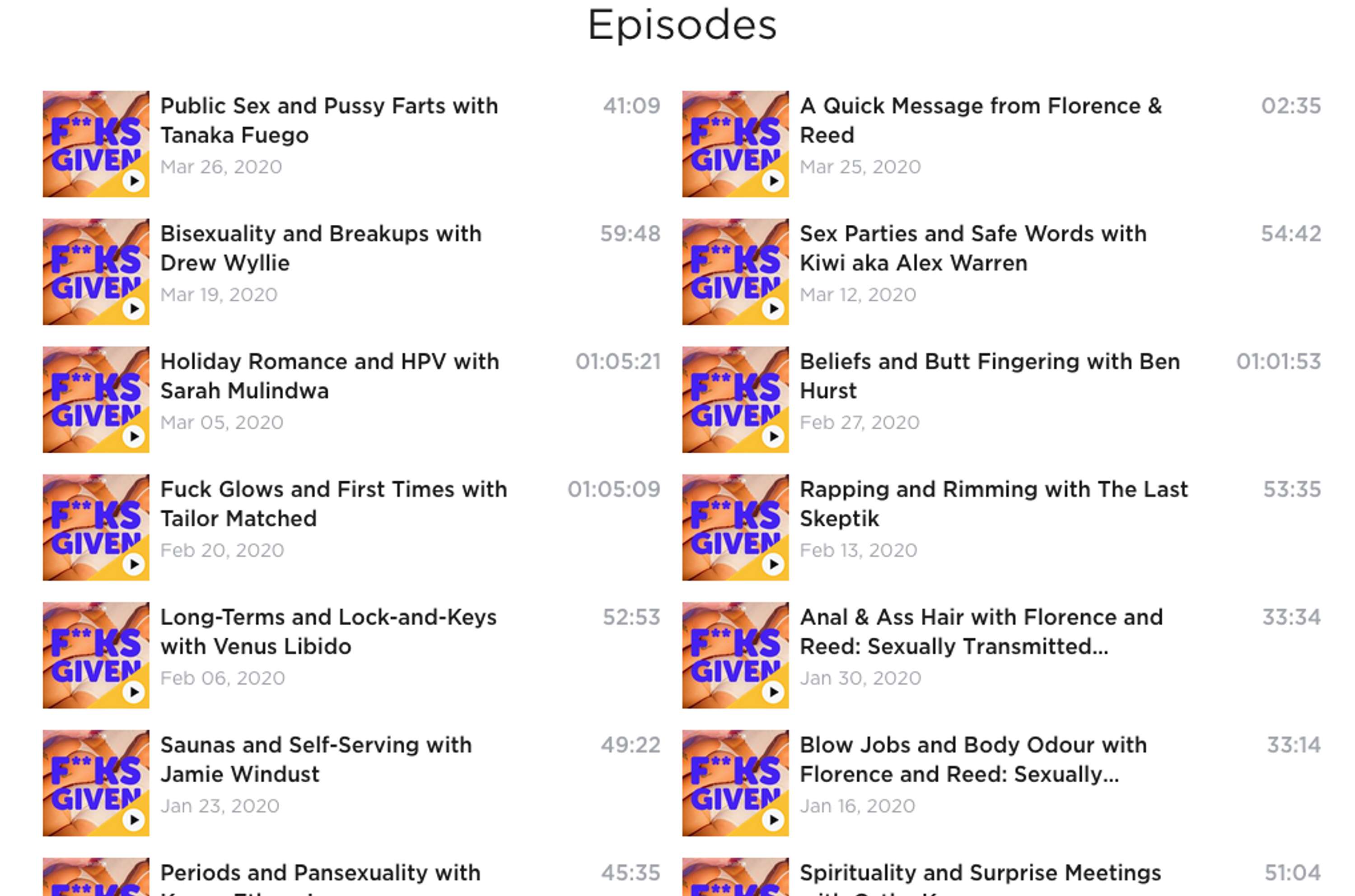 F**ks Given Podcast by Reed (Amber) Thomas-Litman