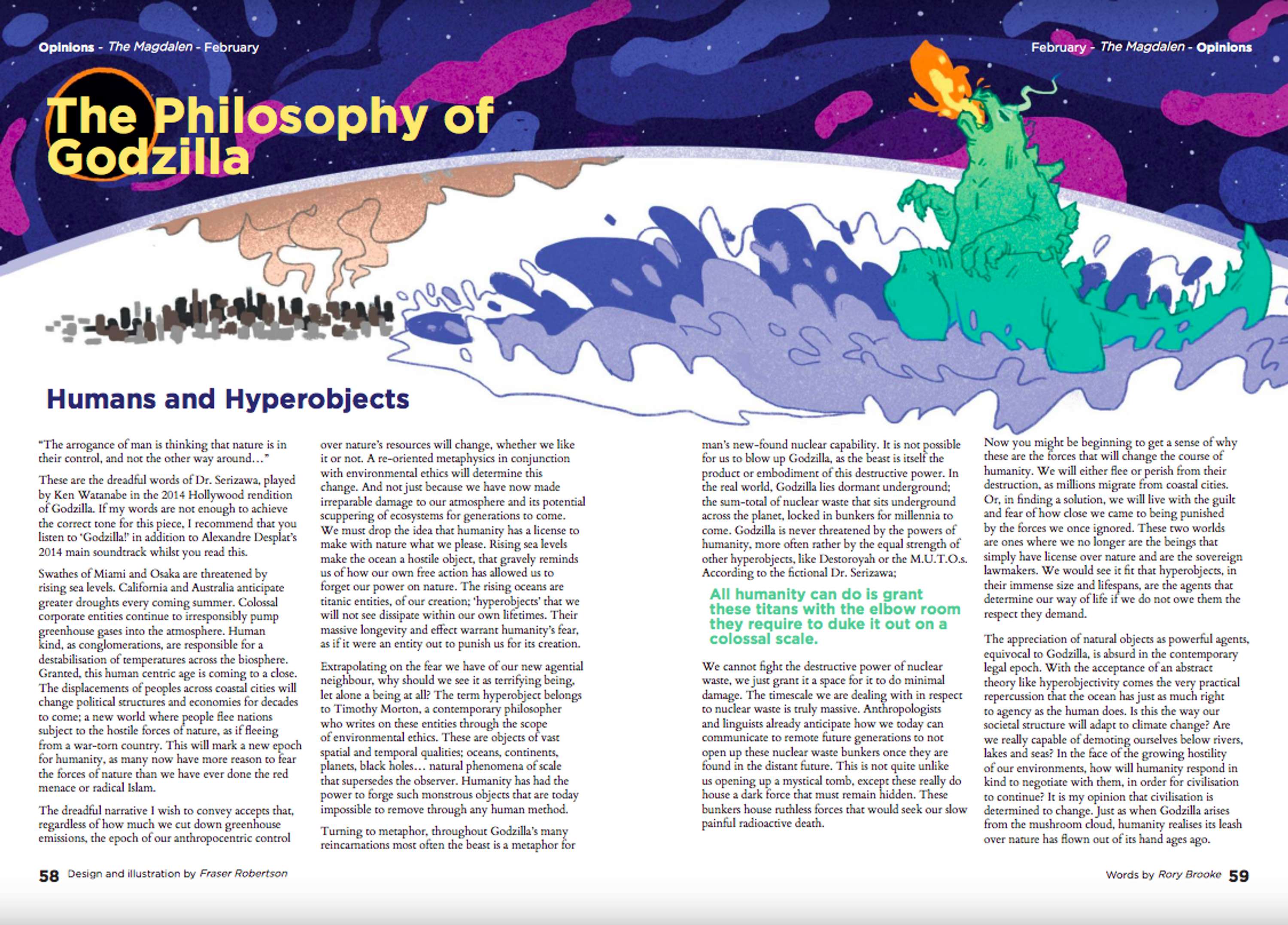 The Philosophy of Godzilla by Rory Brooke