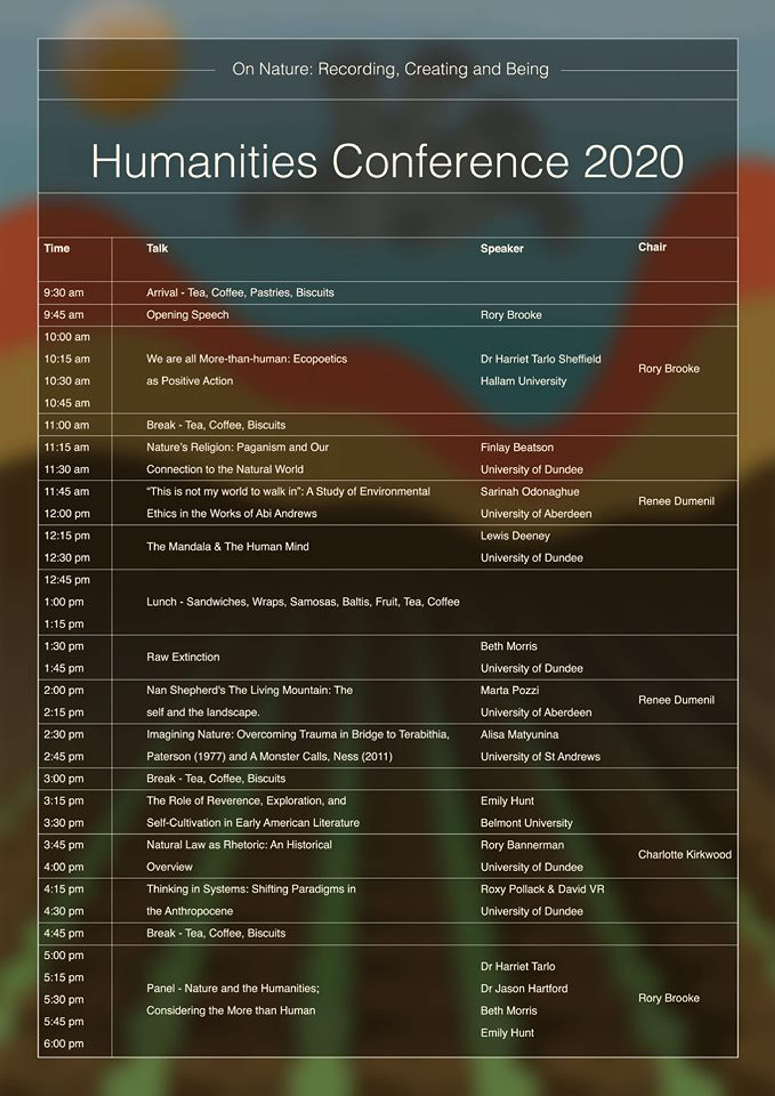 On Nature: Recording Creating and Being 2020 by Rory Brooke
