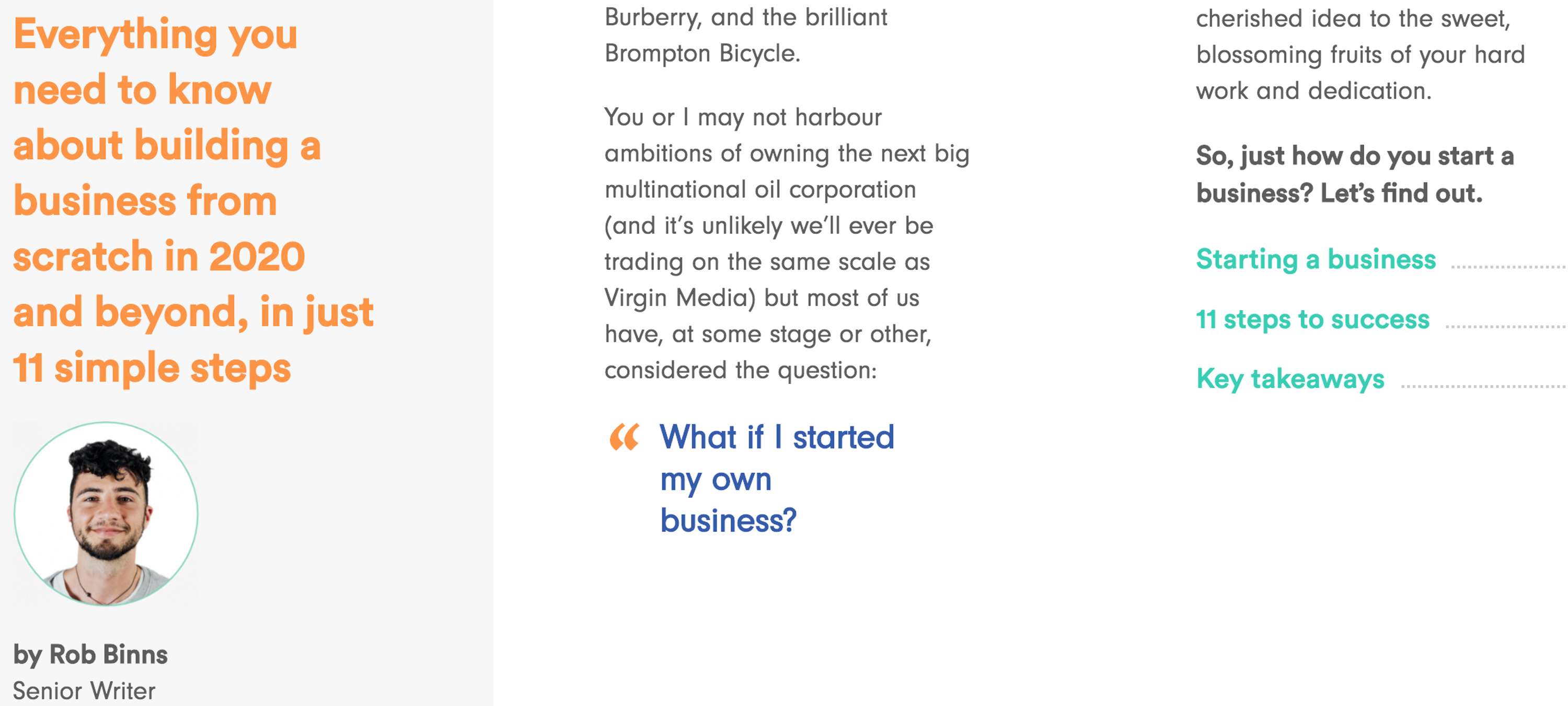 How to Start a Business in the UK (Tech Redesign) by Rob Binns