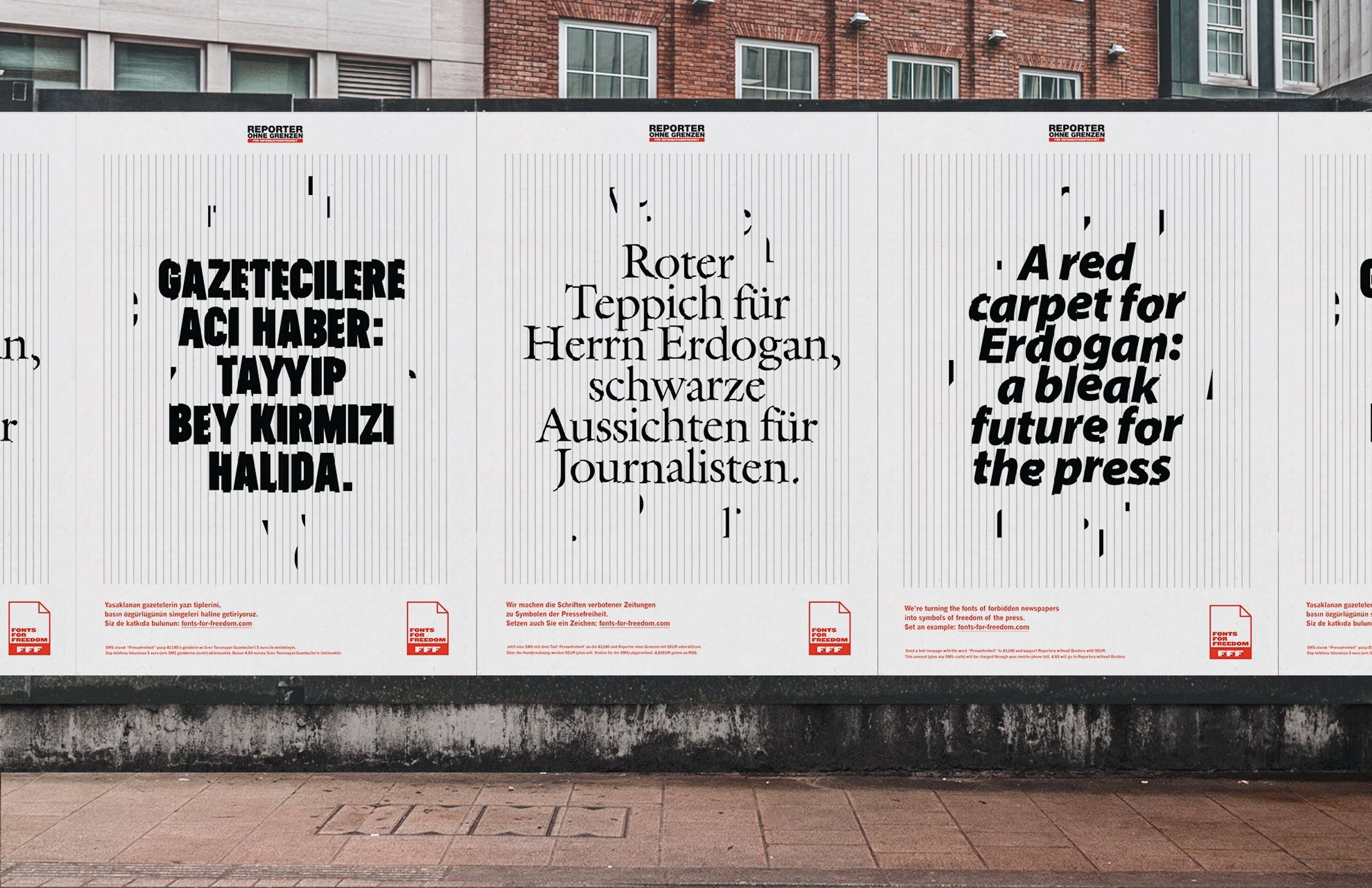 Reporters without Borders – Fonts for Freedom by Mojca Sfeir