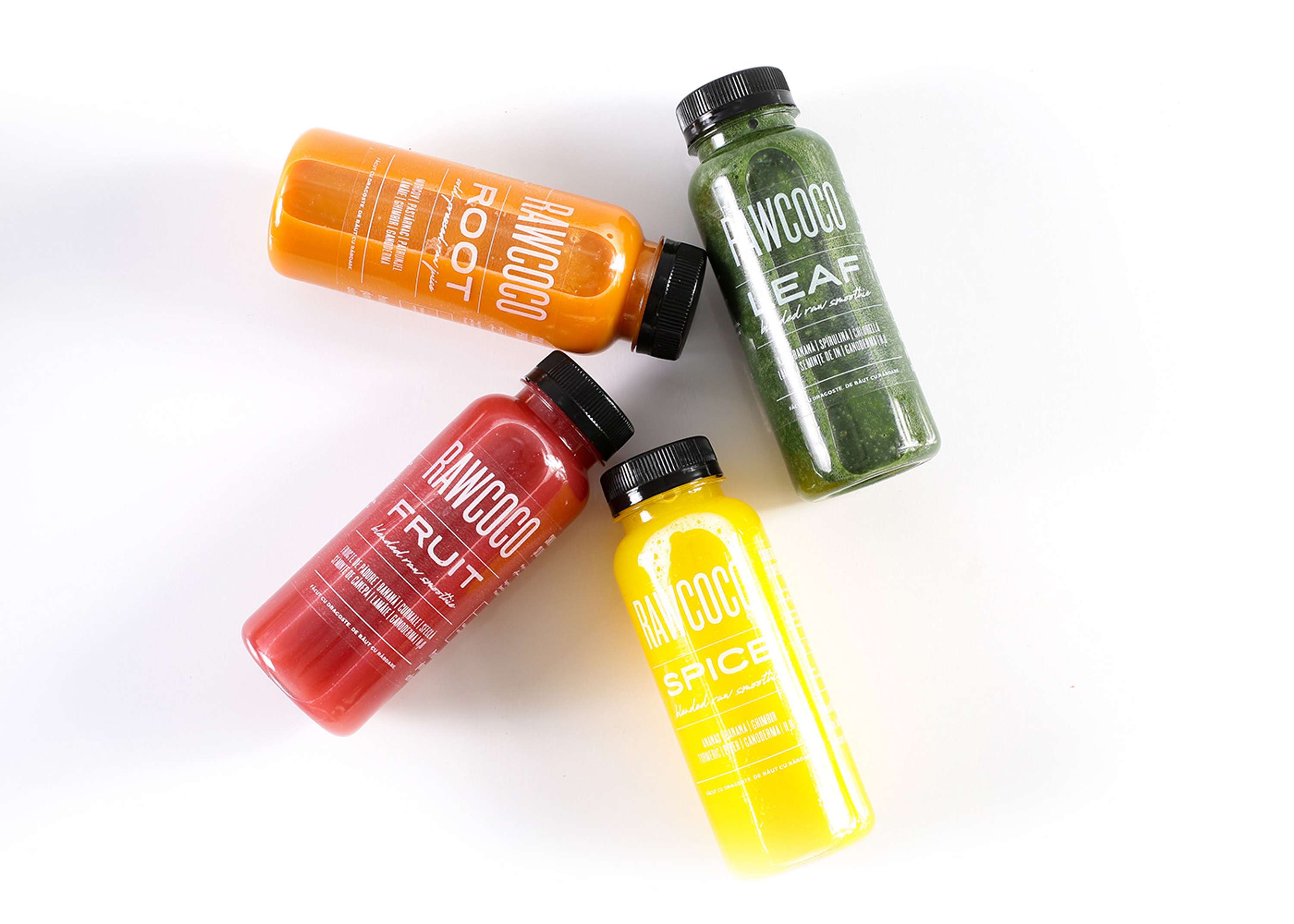 Cold-pressed Juice Bottle Re-design — Rawcoco, 2017 by Cristi Ursea