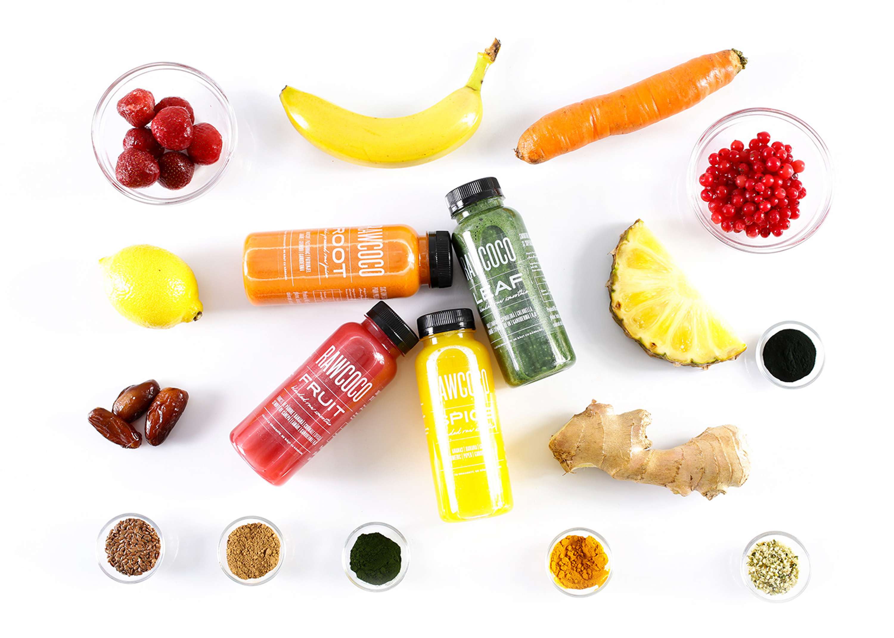 Cold-pressed Juice Bottle Re-design — Rawcoco, 2017 by Cristi Ursea