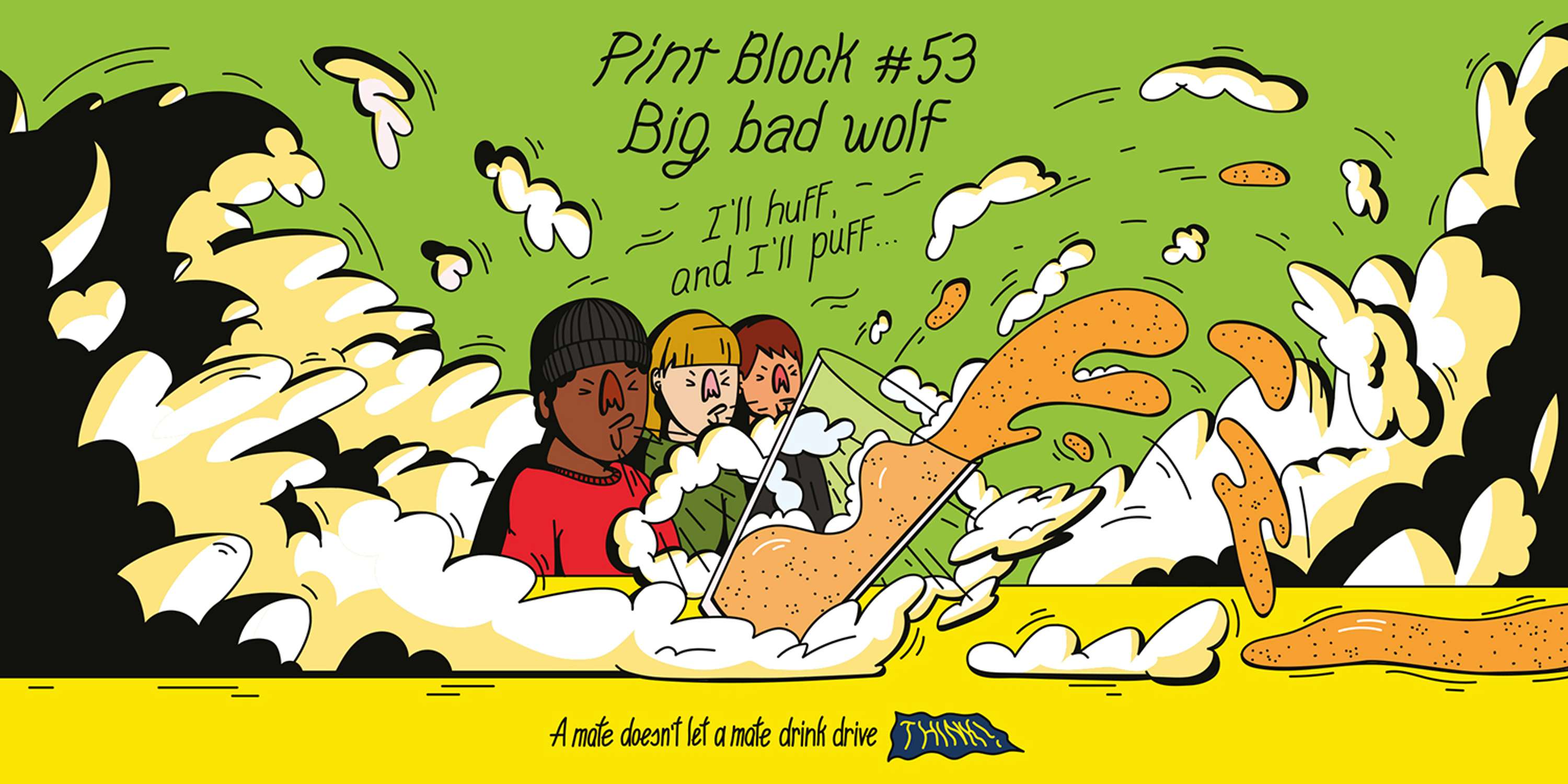 Pint Block THINK! by Inga Ziemele