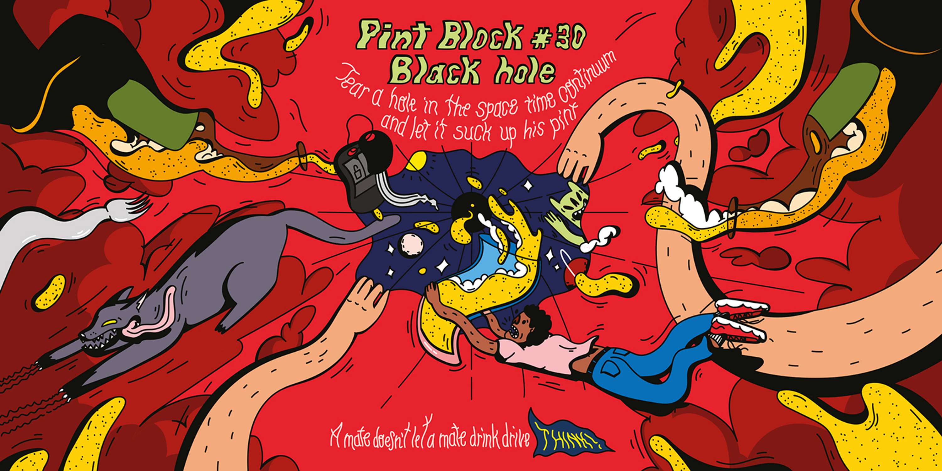 Pint Block THINK! by Inga Ziemele
