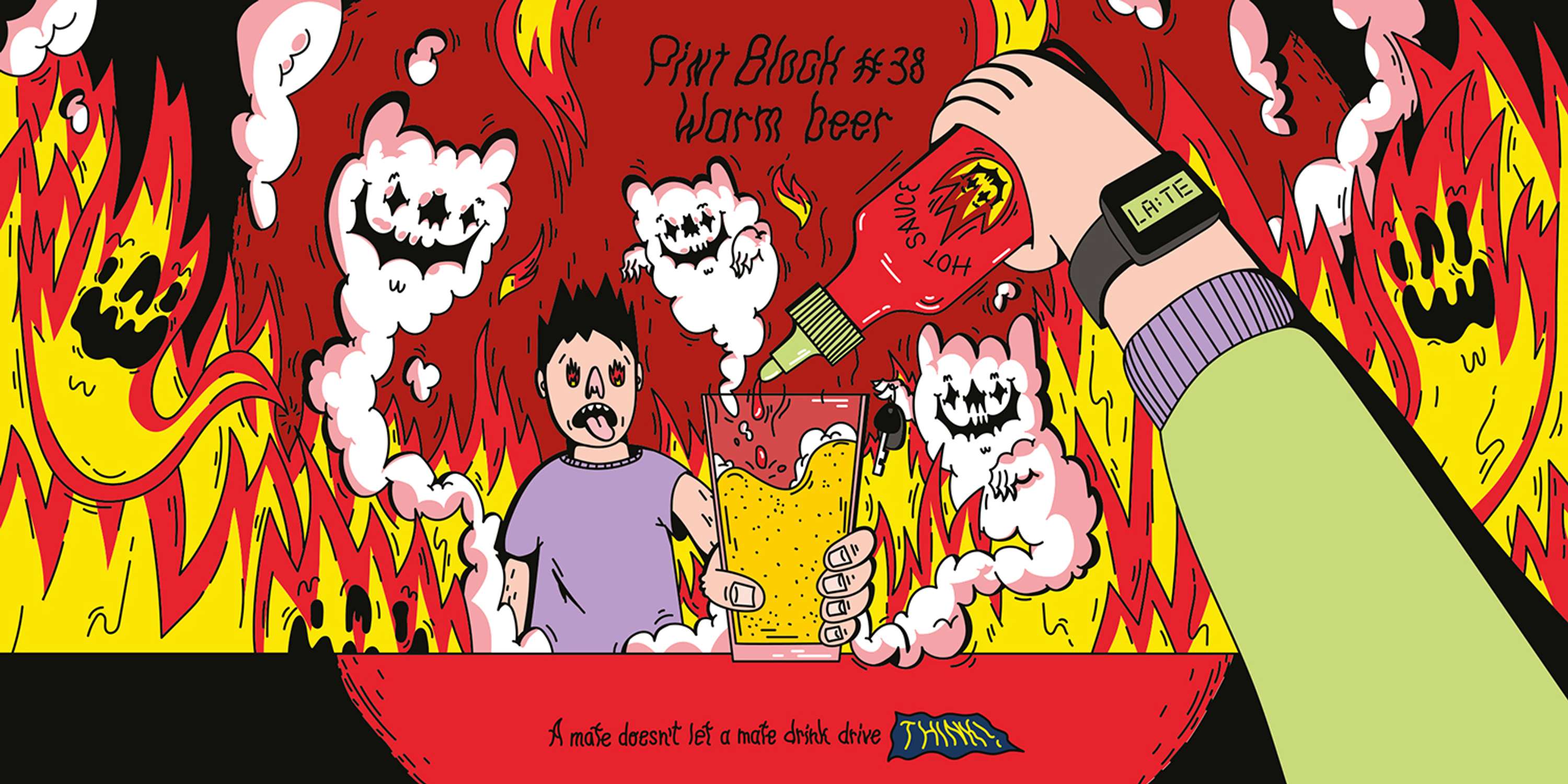 Pint Block THINK! by Inga Ziemele