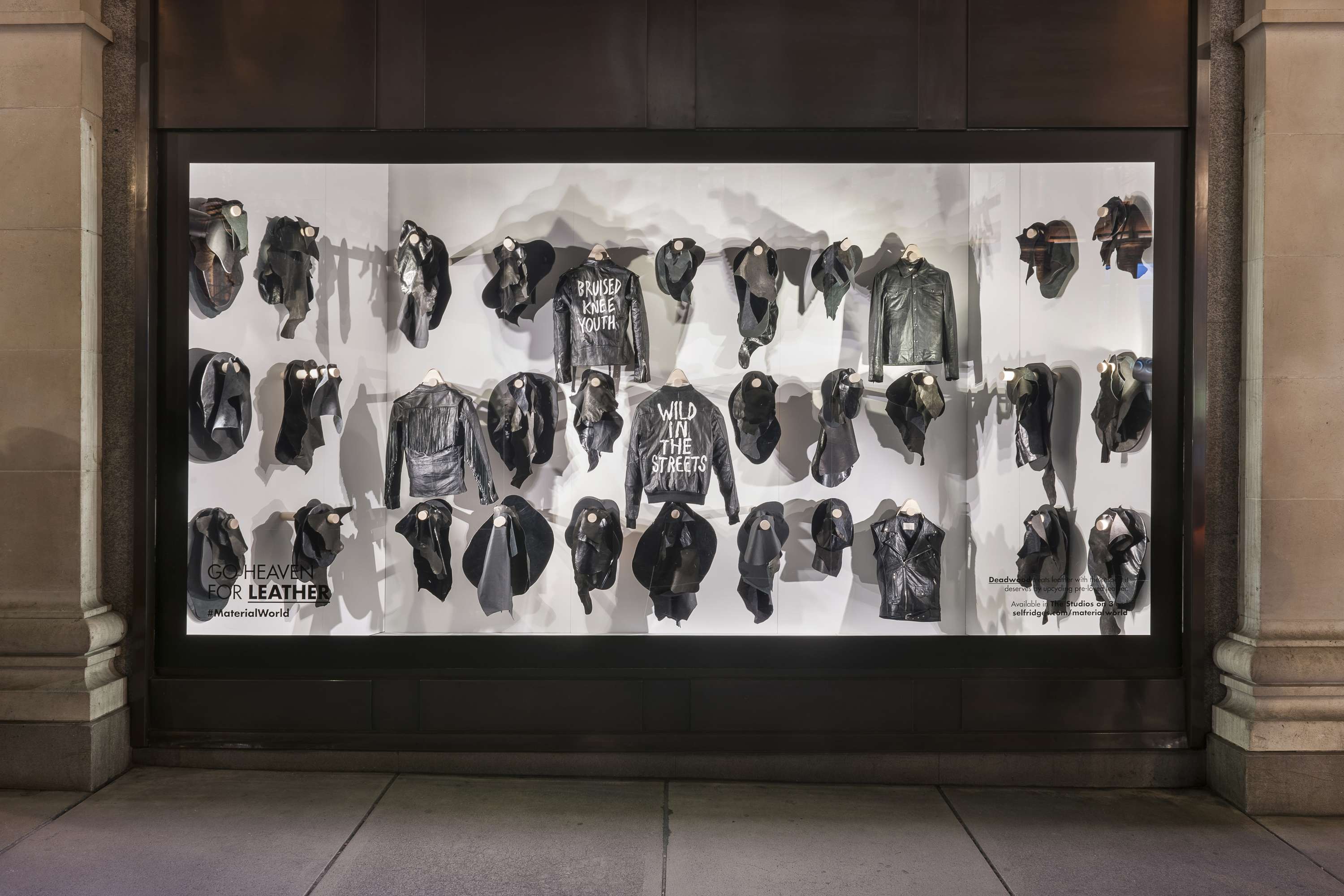 MATERIAL WORLD - SELFRIDGES - WINDOW SETS by Emily Outhwaite