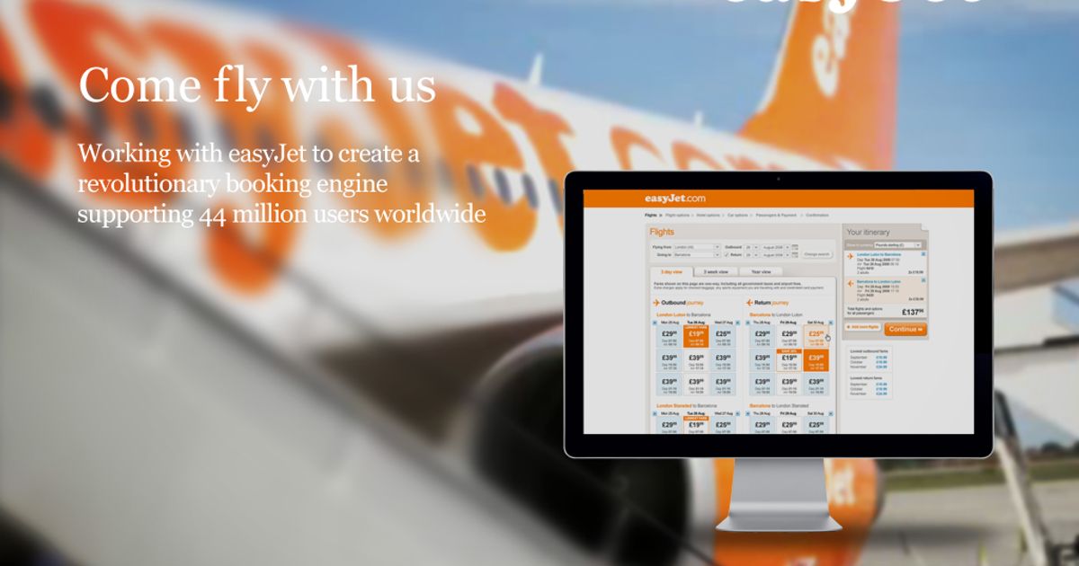 easyJet Booking Engine Splendid Unlimited The Dots