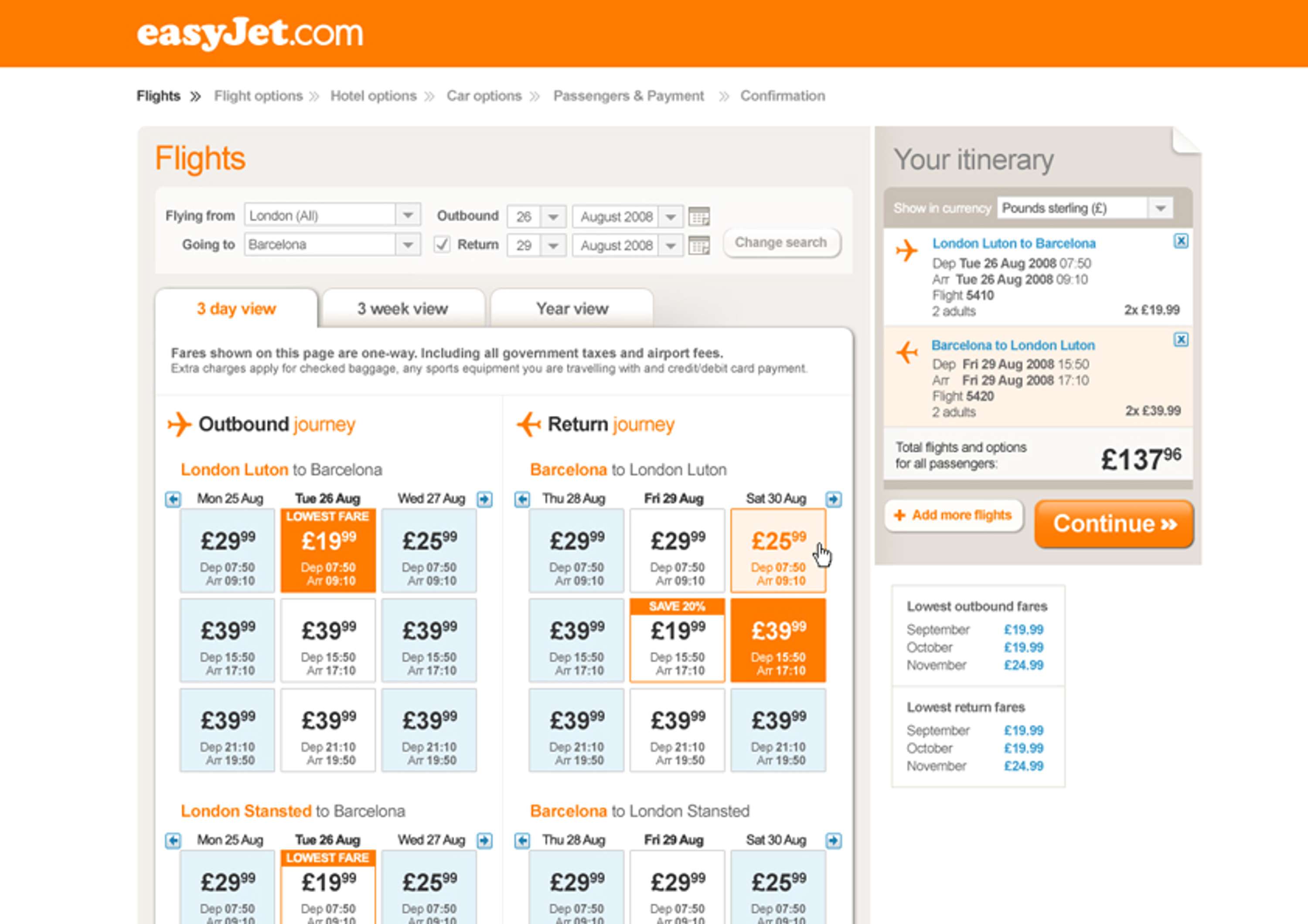 easyJet - Booking Engine - Splendid Unlimited by mark leeks