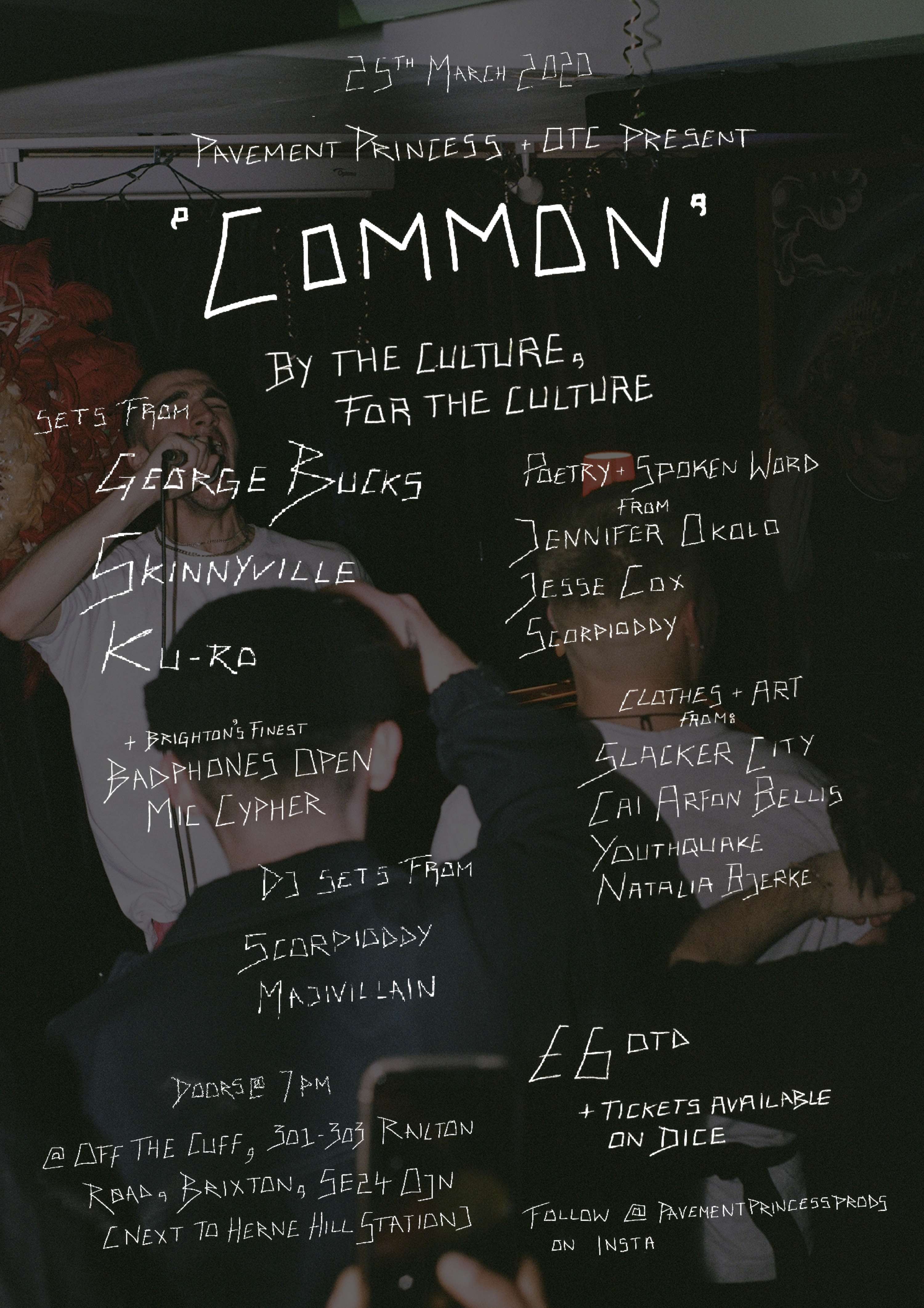 EVENT: 'Common' by Pavement Princess Productions