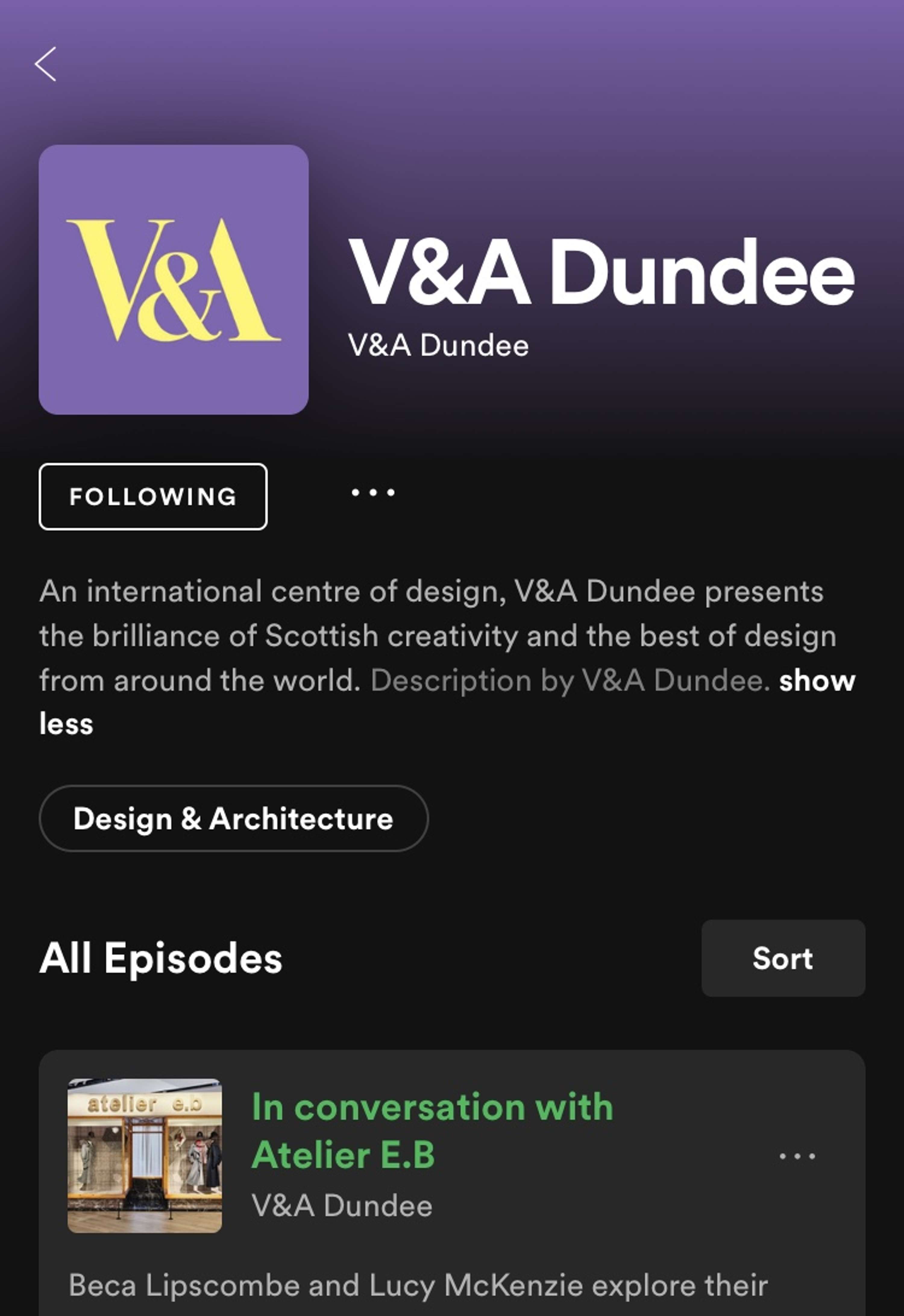 V&A Dundee Podcast by Nichol Keene