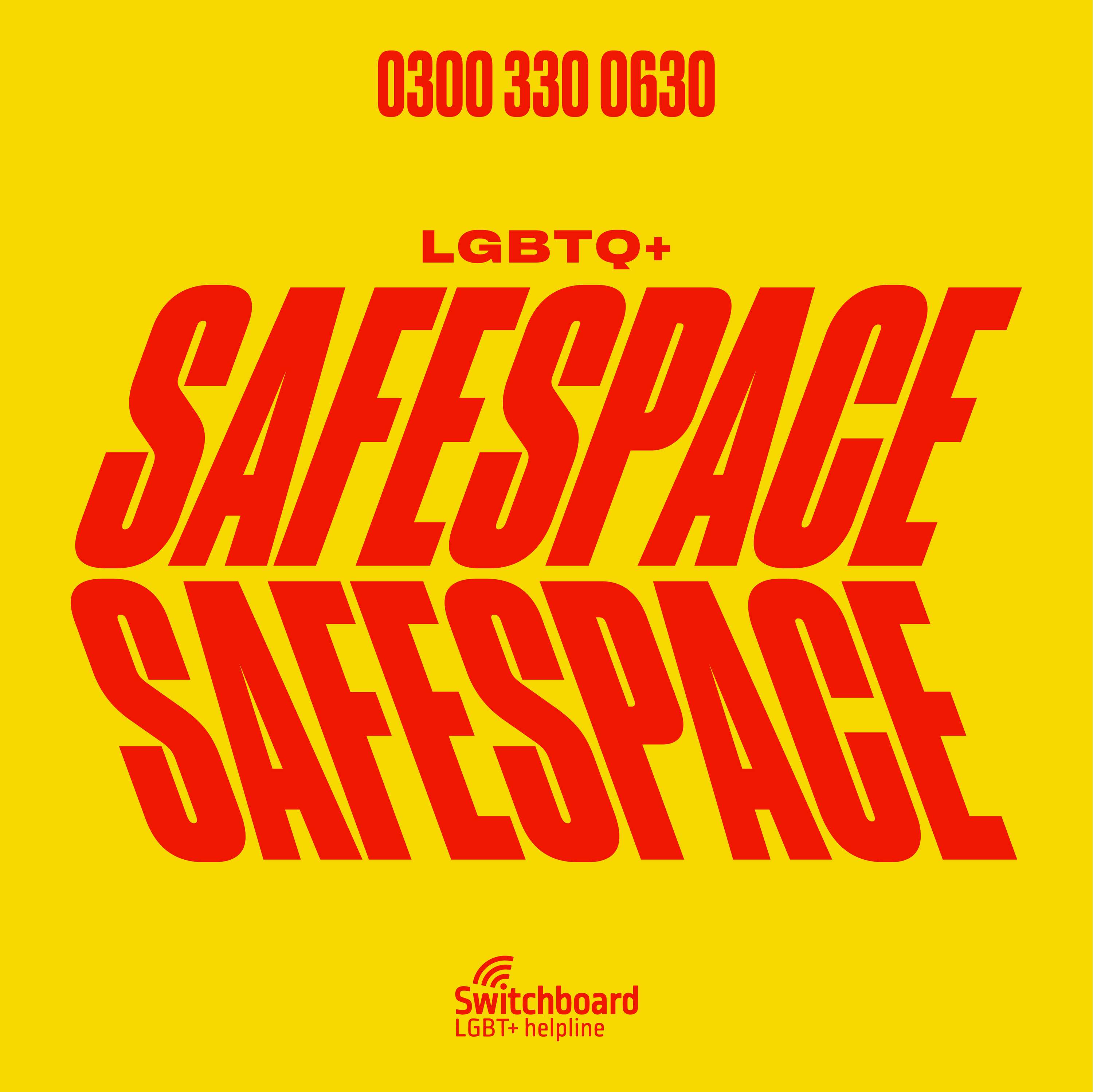 Switchboard LGBT+ - SAFE SPACE by Julia Salotti