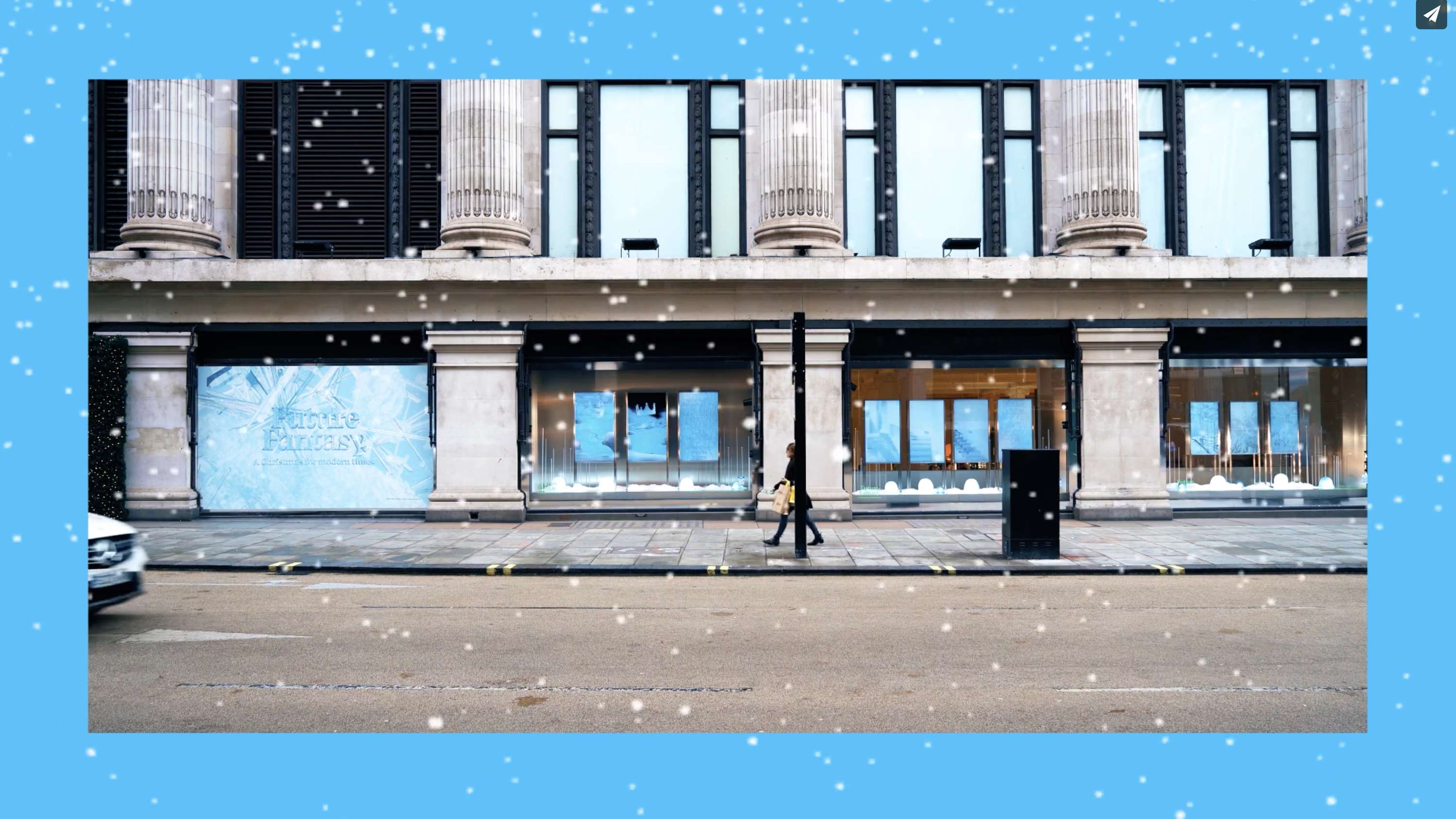 Future Fantasy at Selfridges, Christmas 2019 by Hanna Schrage
