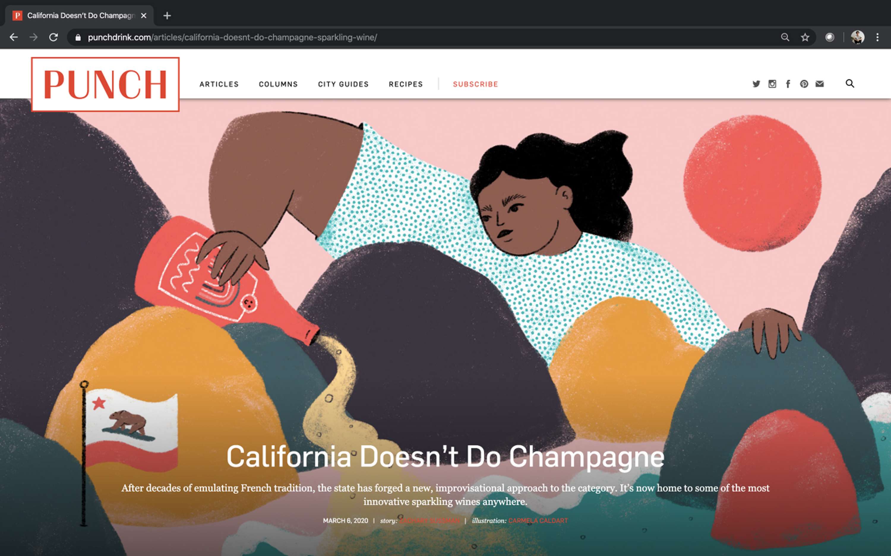 Punch - Sparkling Wine by Carmela Caldart