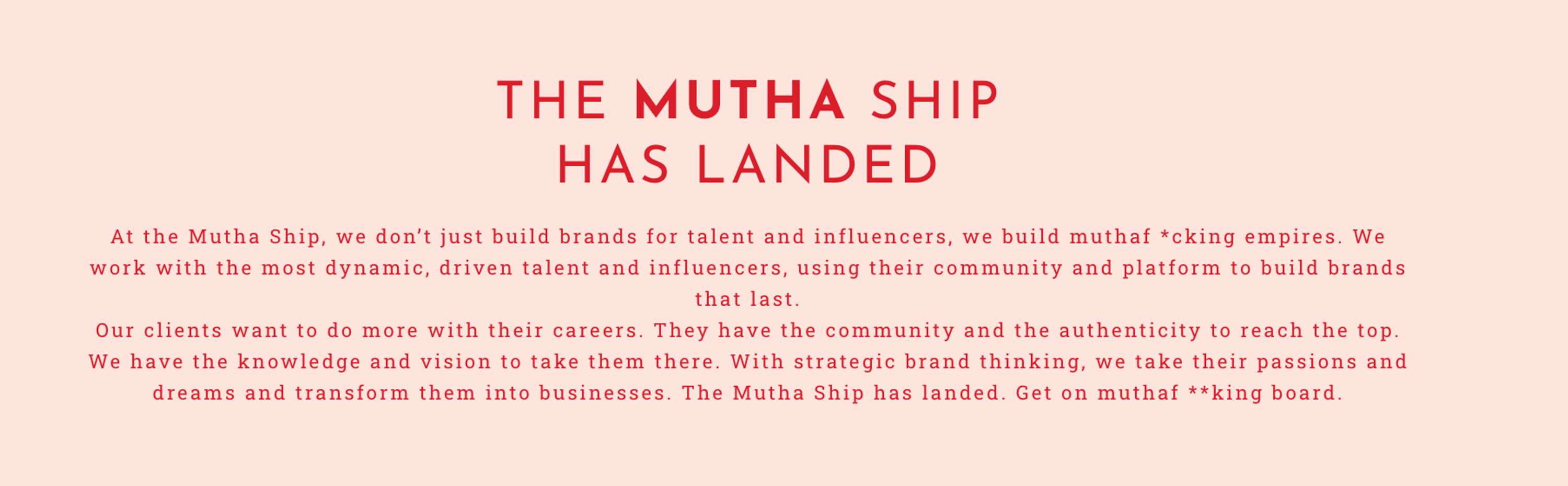 The Muthaship Brand Creation & Verbal Identity by Rebecca Magnus