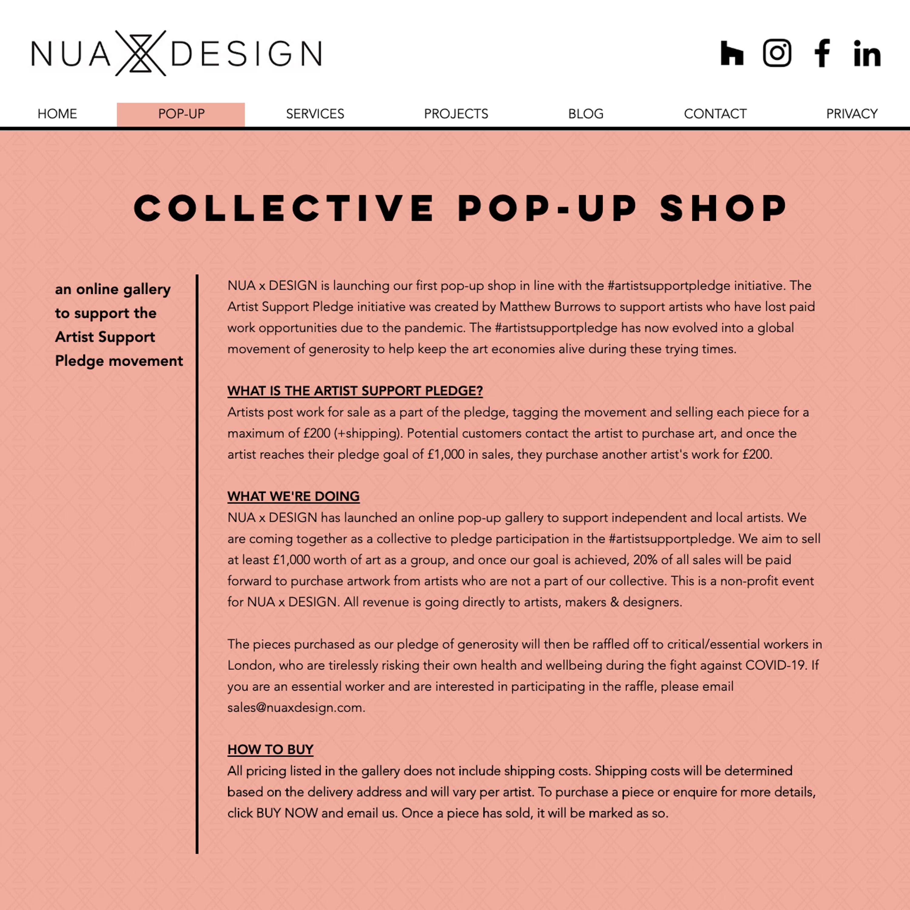 NUA x DESIGN Collective Pop-Up Shop by NUA x DESIGN