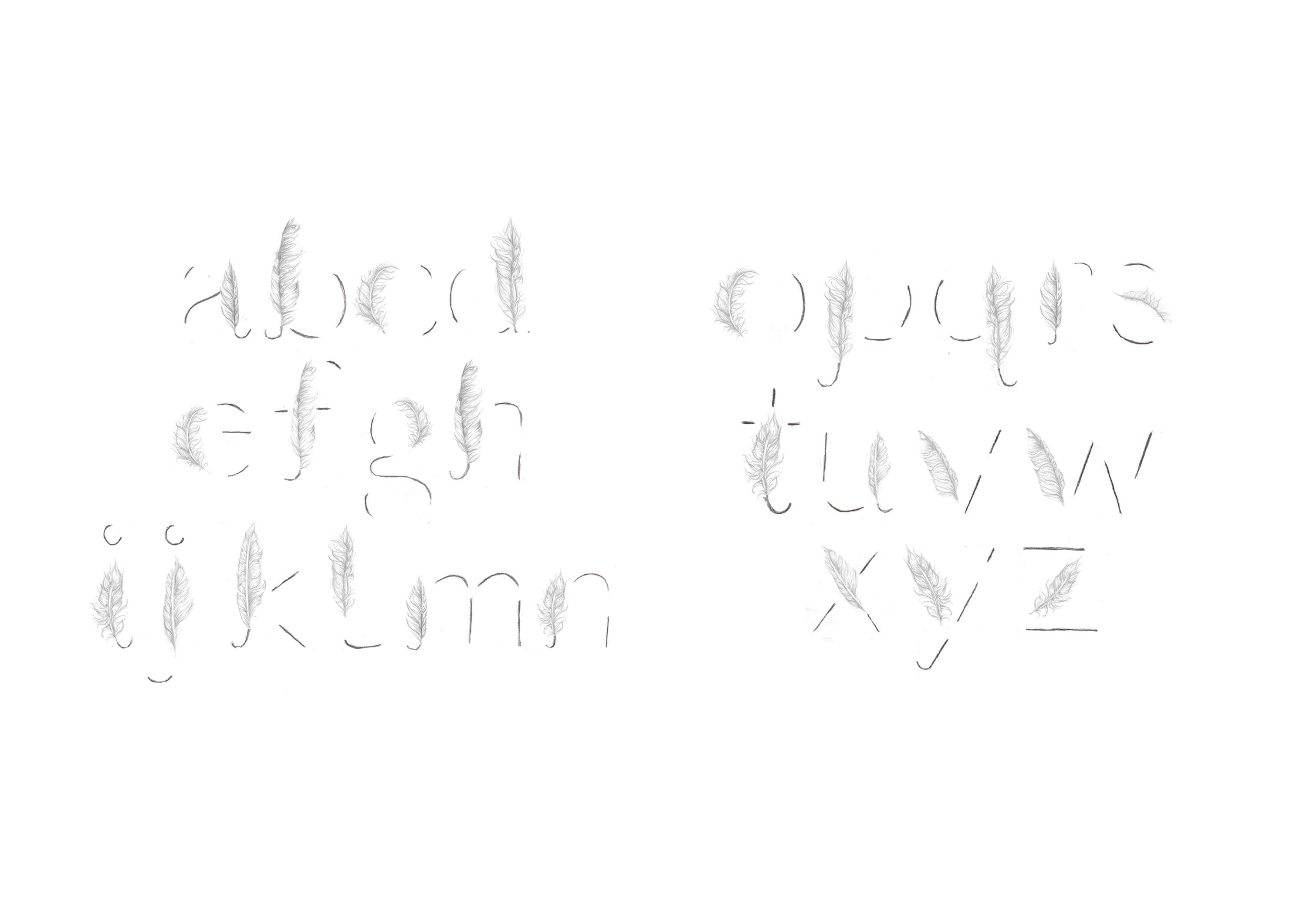 Apolyfeather Typeface by Georgina Webb
