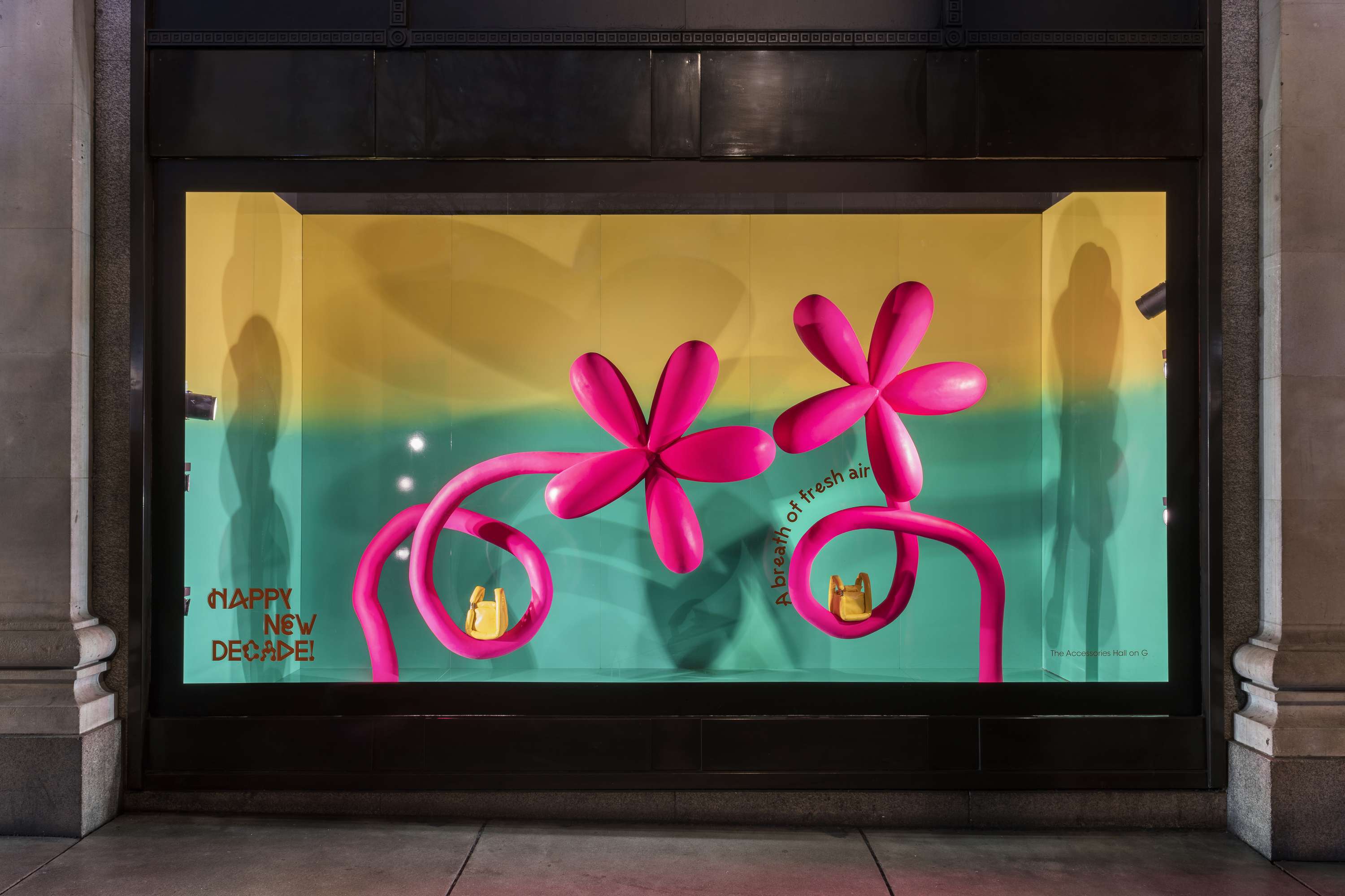 HAPPY NEW DECADE - SELFRIDGES - WINDOW SETS by Emily Outhwaite