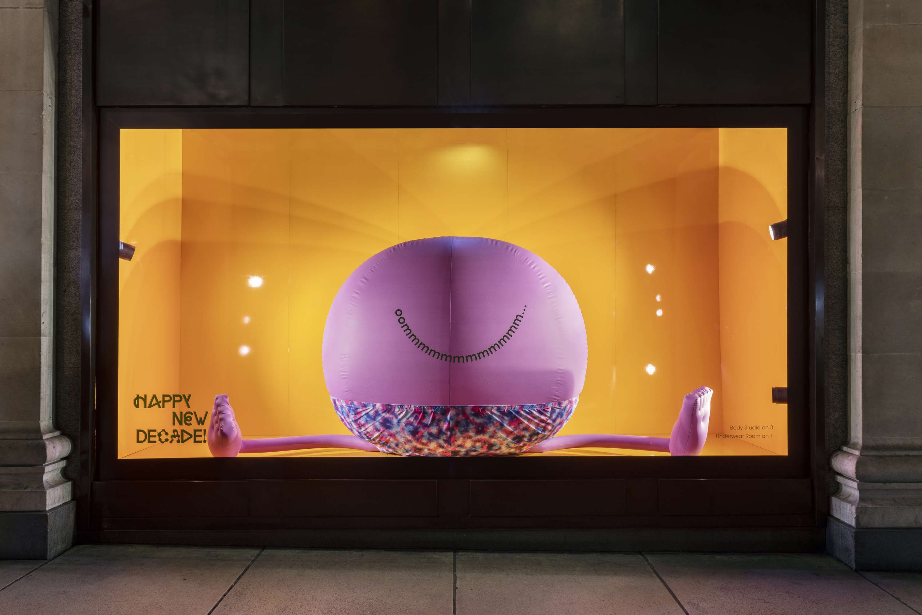 HAPPY NEW DECADE - SELFRIDGES - WINDOW SETS by Emily Outhwaite