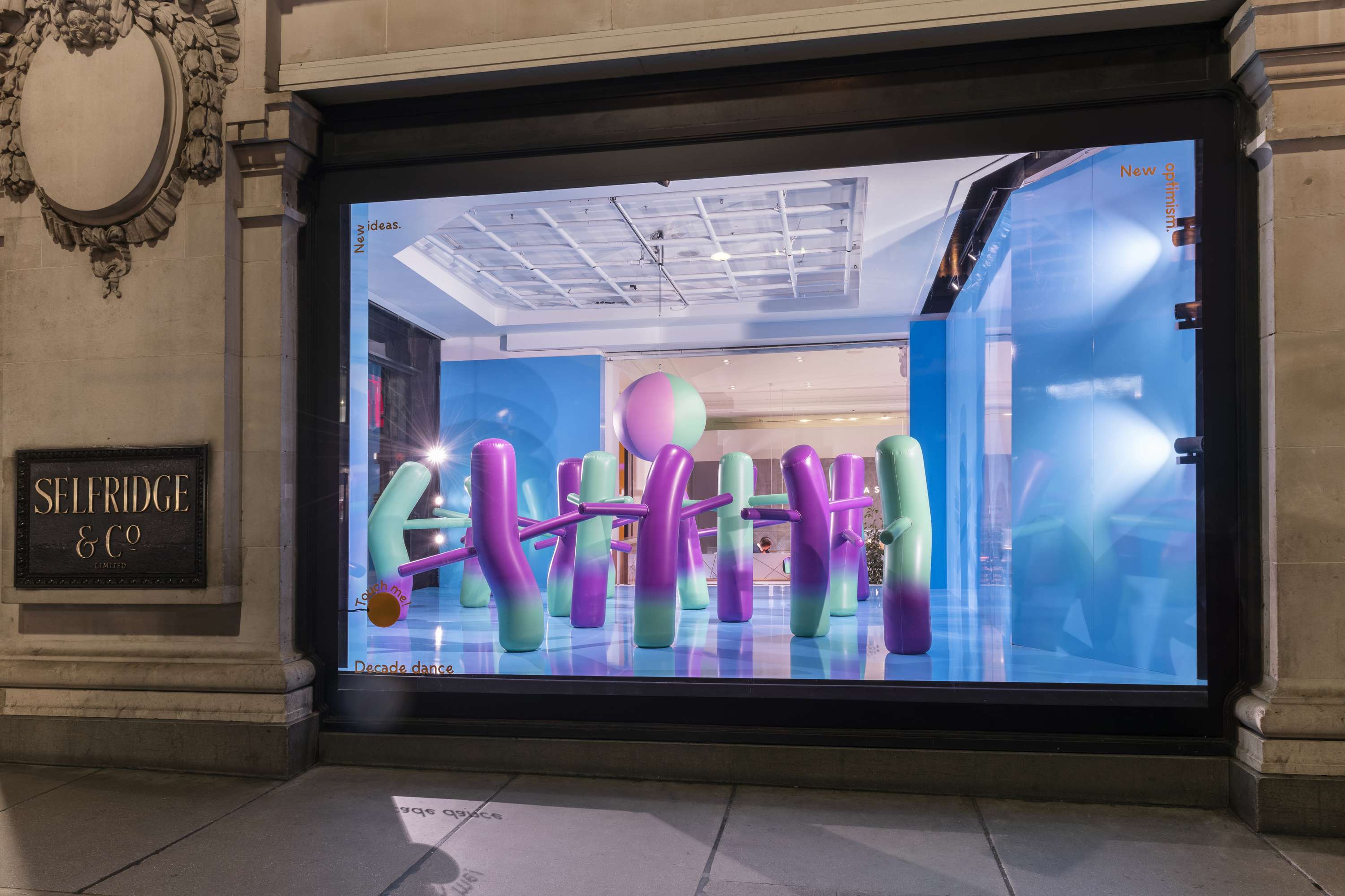 HAPPY NEW DECADE - SELFRIDGES - WINDOW SETS by Emily Outhwaite