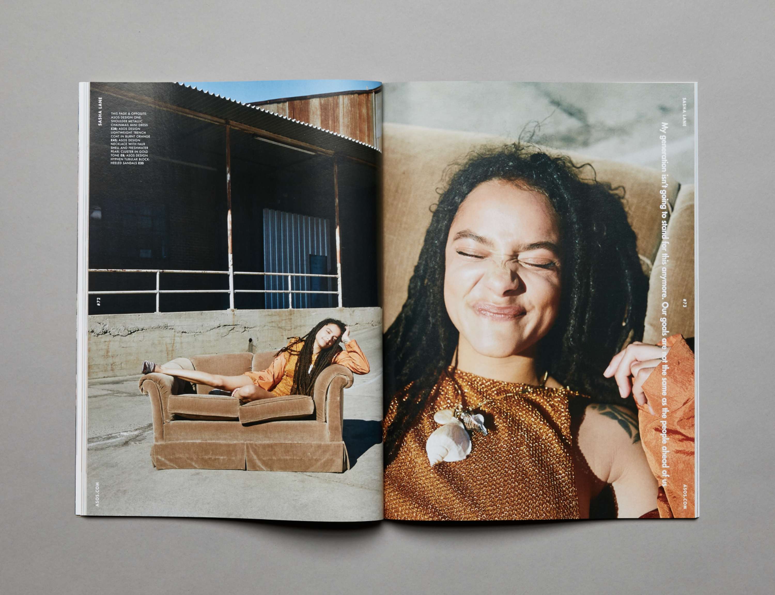 Asos Magazine Spring 2019: Sasha Lane by Chris Williams