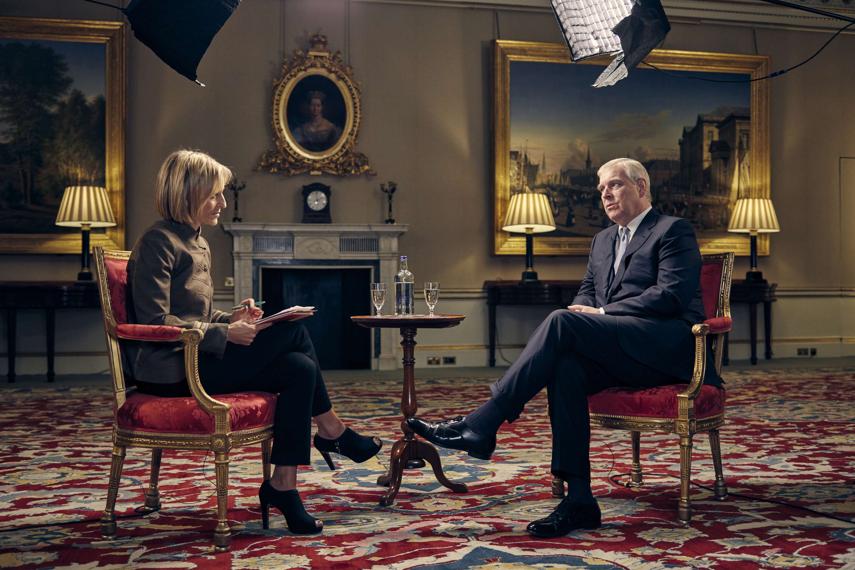 The Newsnight/Prince Andrew Interview for the BBC. by Mark Harrison