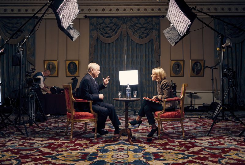 The Newsnight/Prince Andrew Interview for the BBC. by Mark Harrison